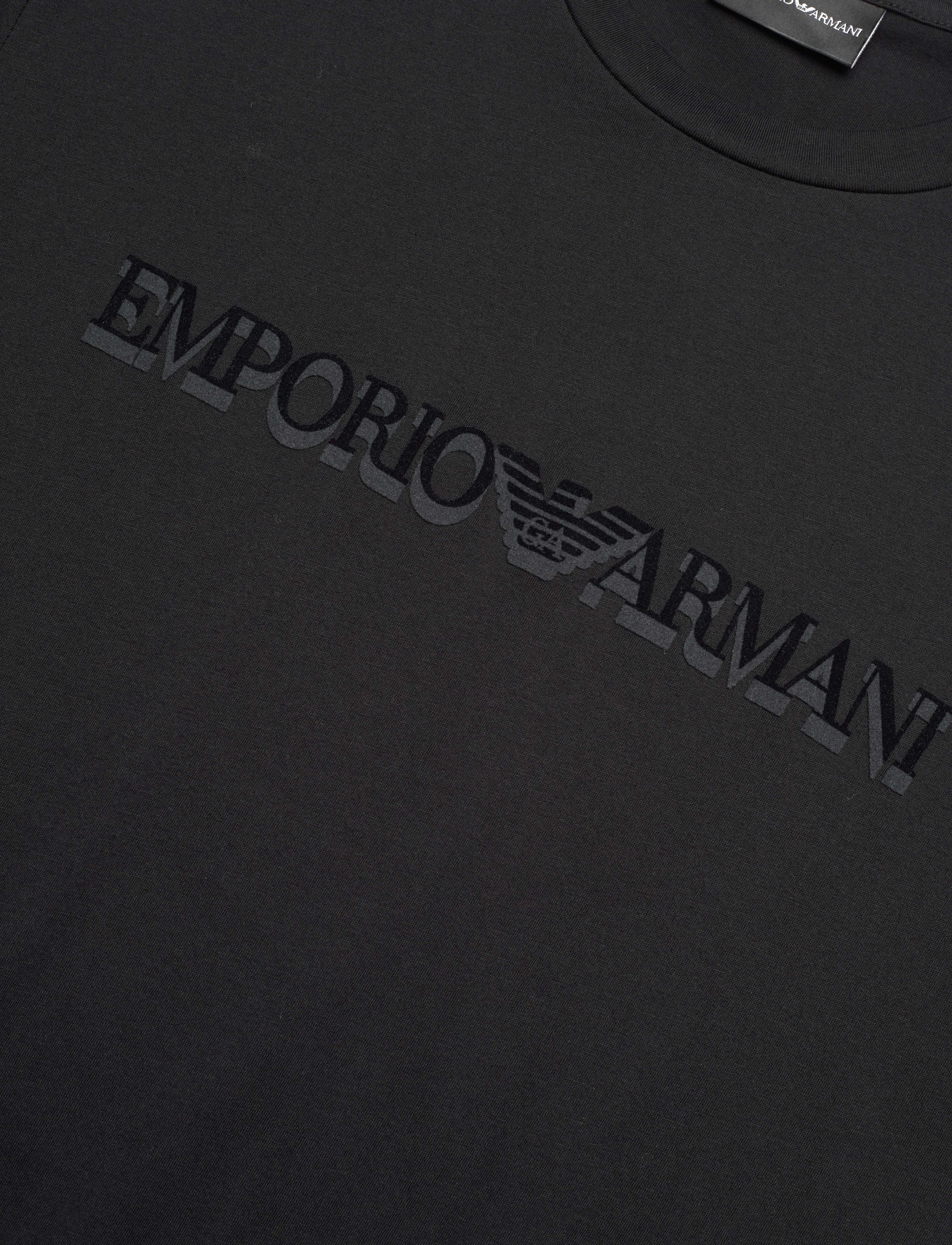 Emporio Armani - T-SHIRT - black logo - 2