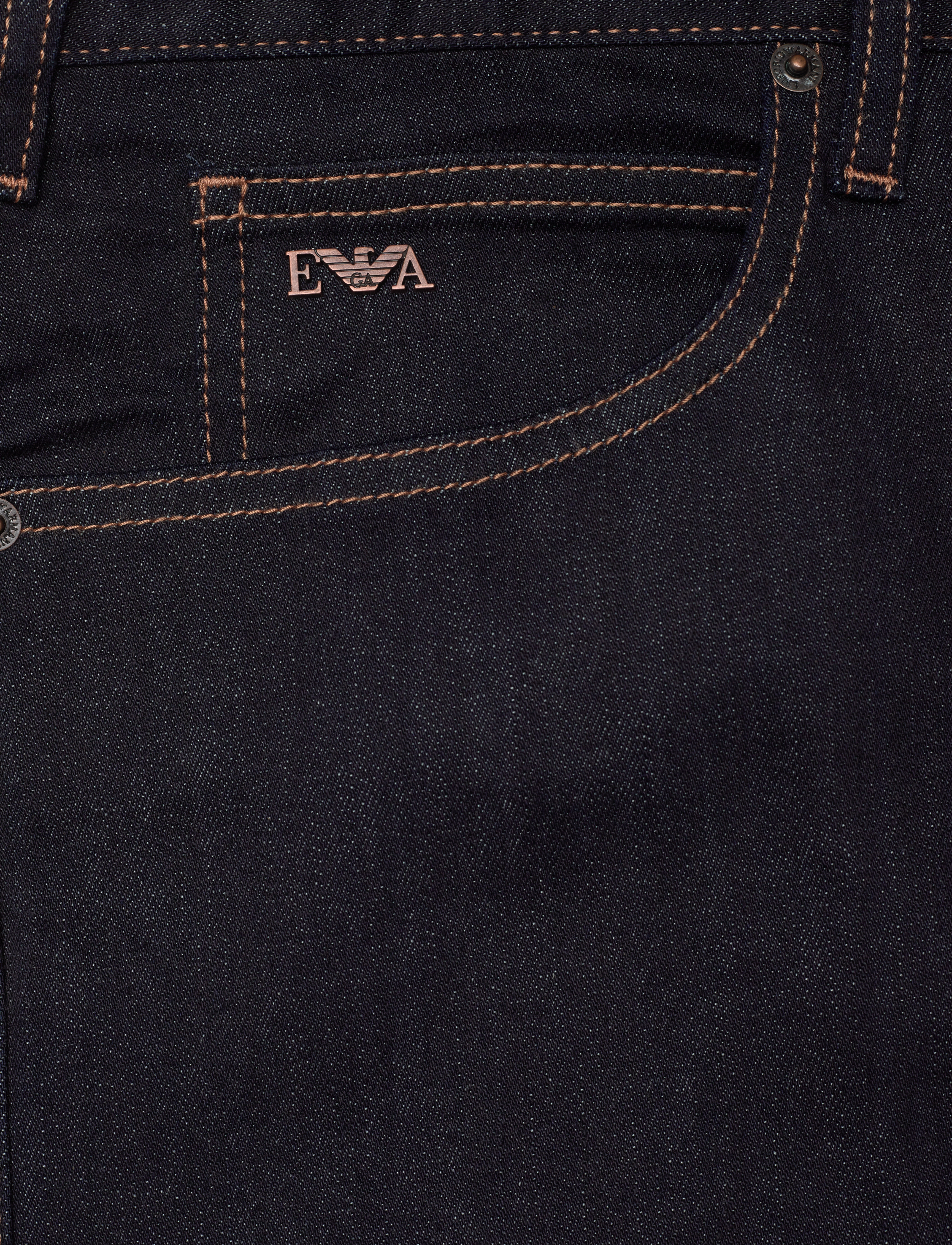 Emporio Armani - 5 POCKETS PANT - denim blu - 2
