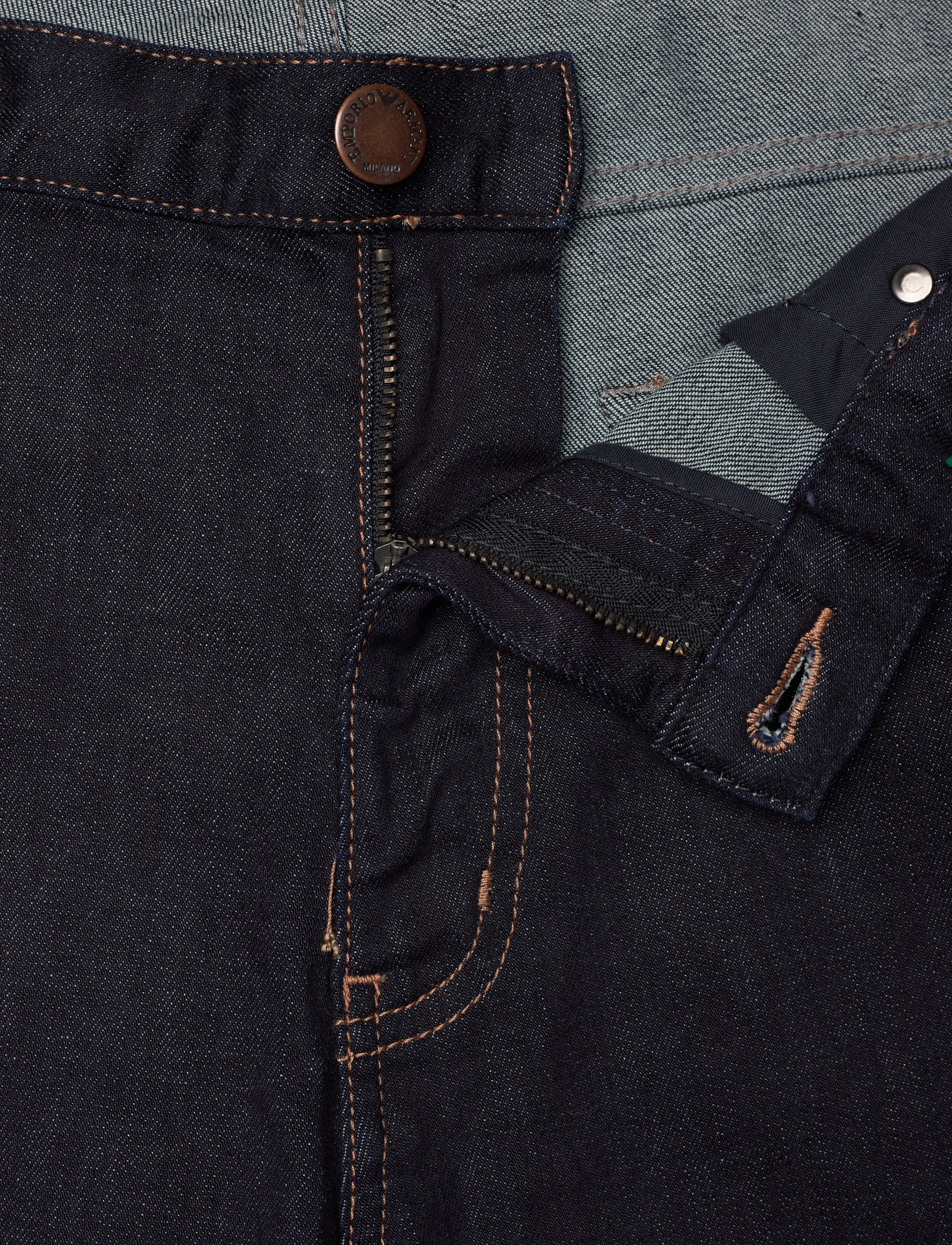 Emporio Armani - 5 POCKETS PANT - denim blu - 3