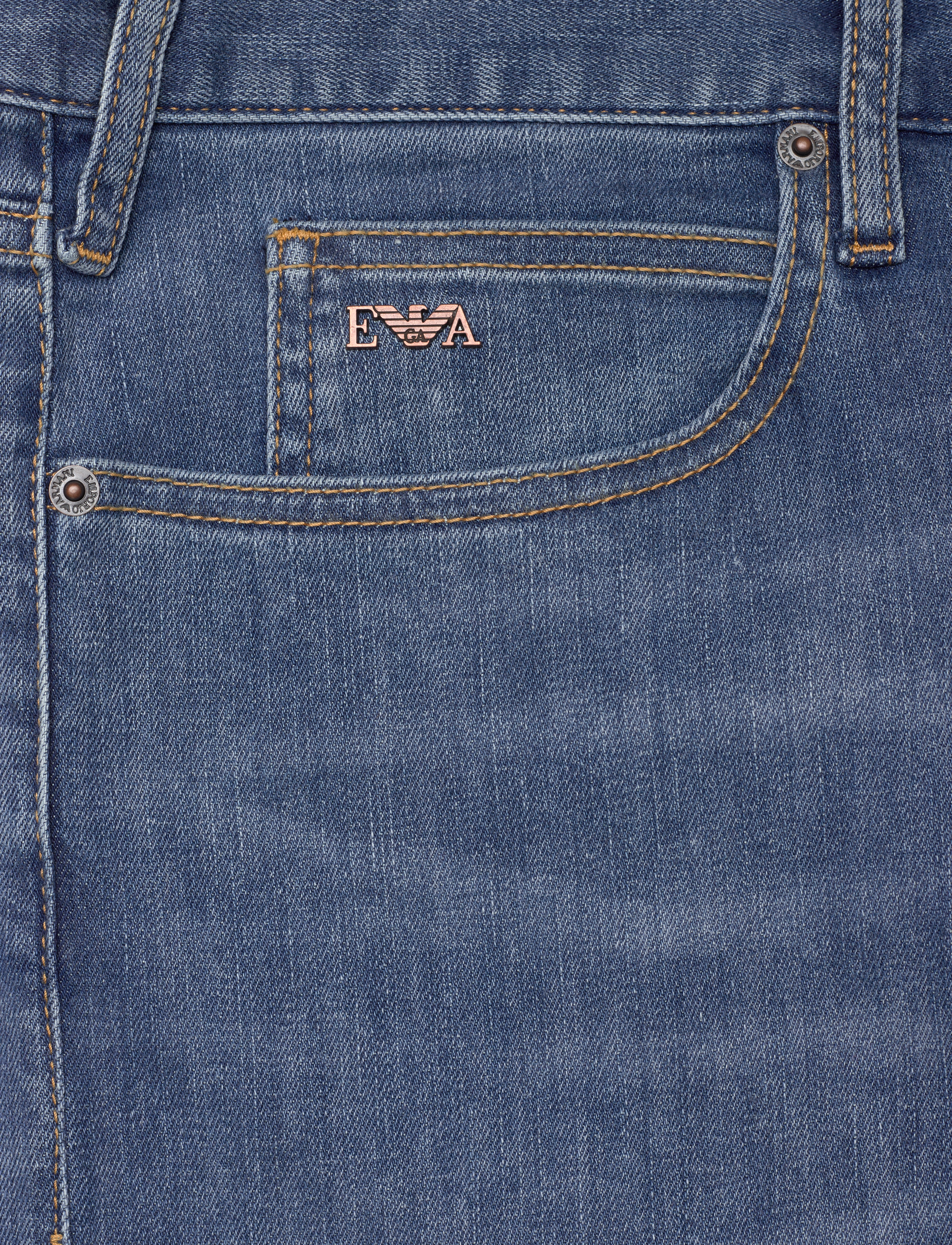 Emporio Armani - 5 POCKETS PANT - denim blu ch - 2