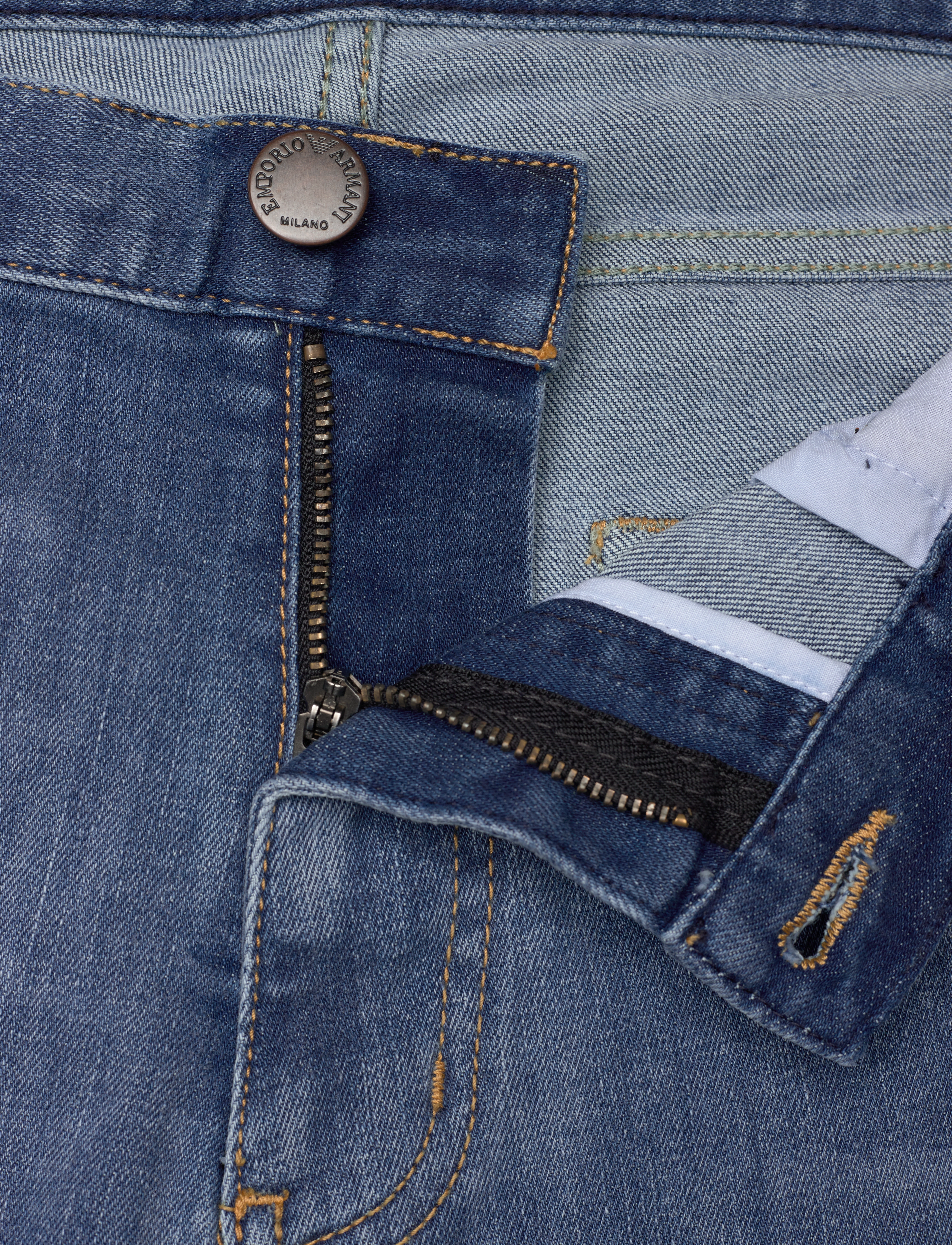 Emporio Armani - 5 POCKETS PANT - denim blu ch - 3