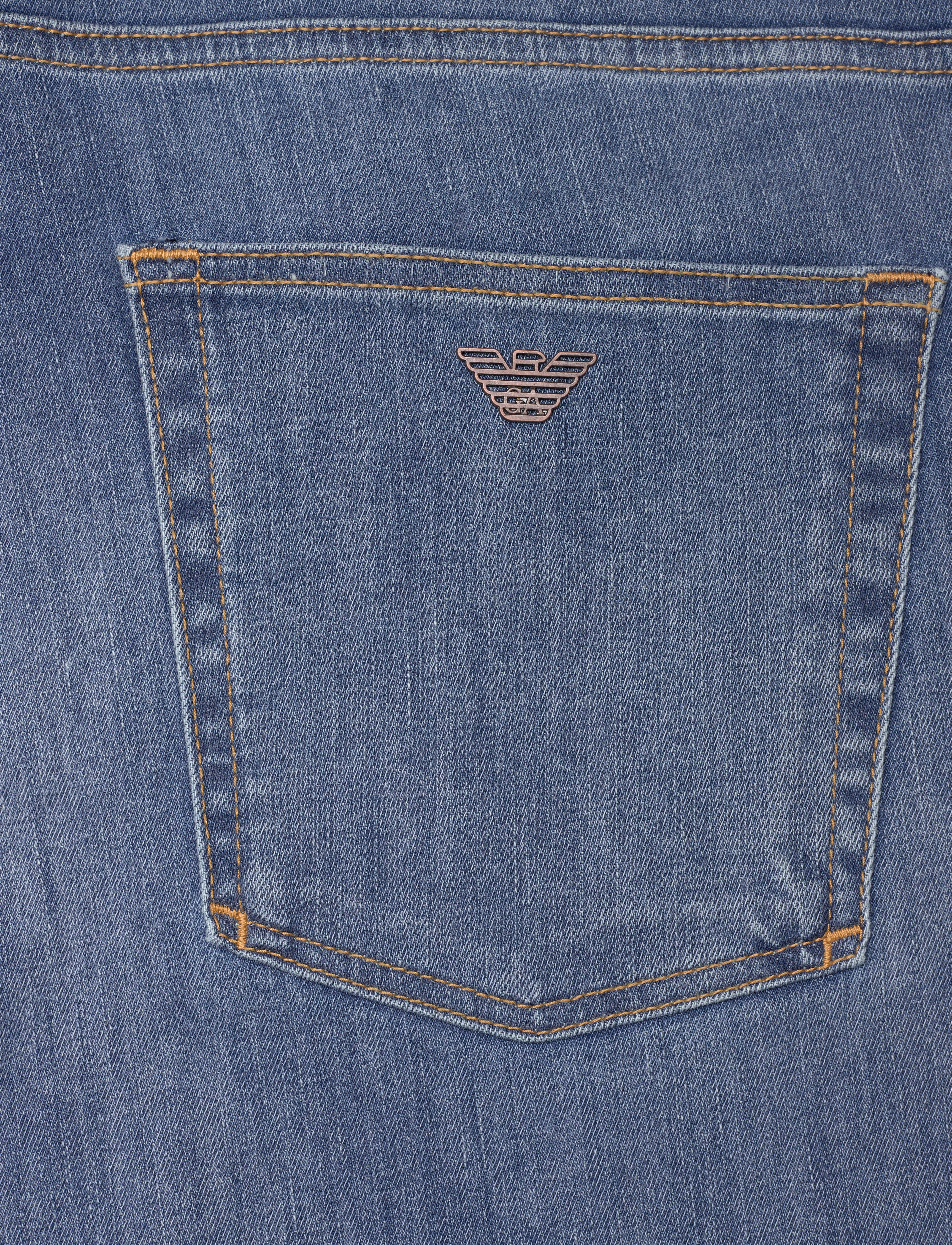 Emporio Armani - 5 POCKETS PANT - denim blu ch - 4