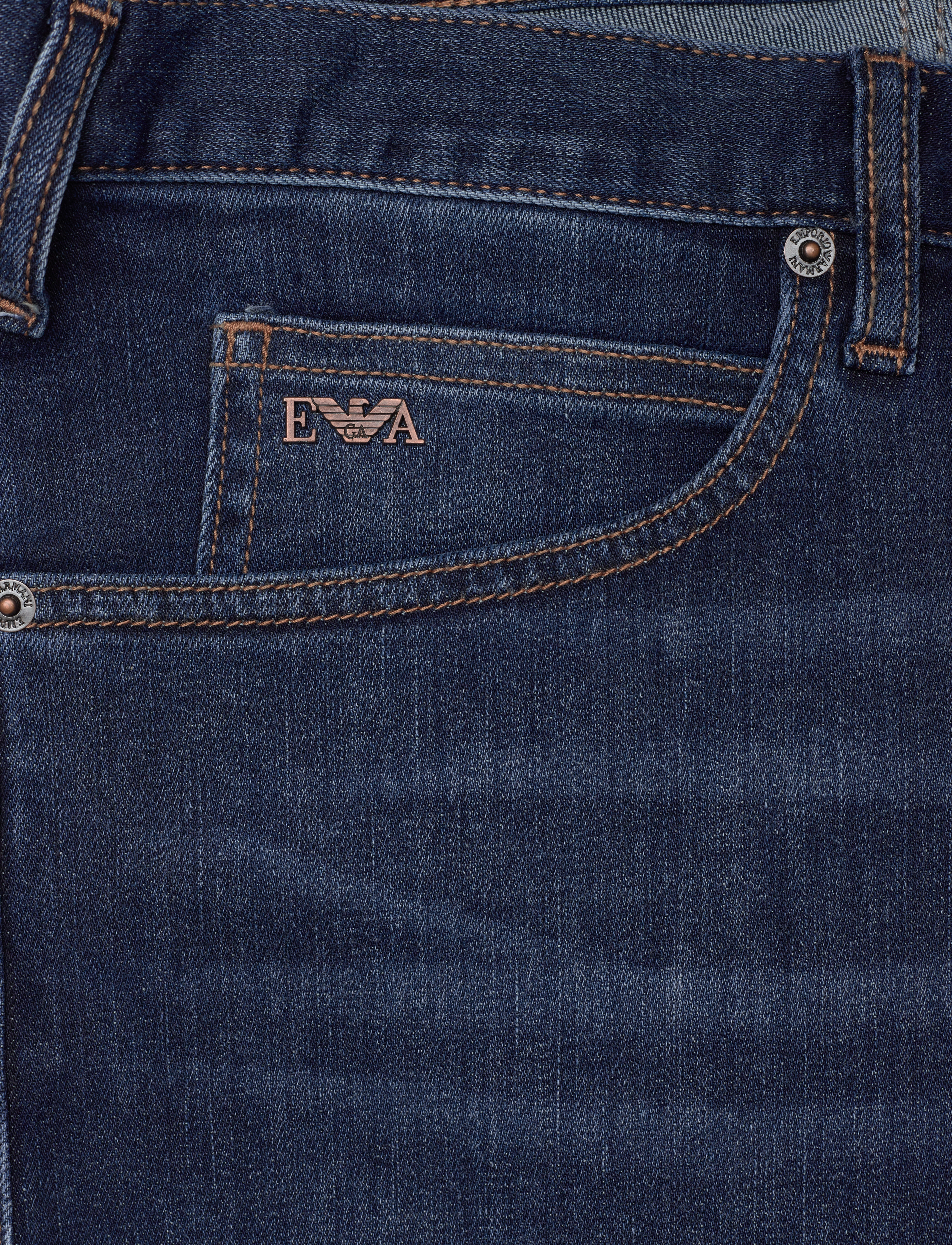 Emporio Armani - 5 POCKETS PANT - denim blu md - 2