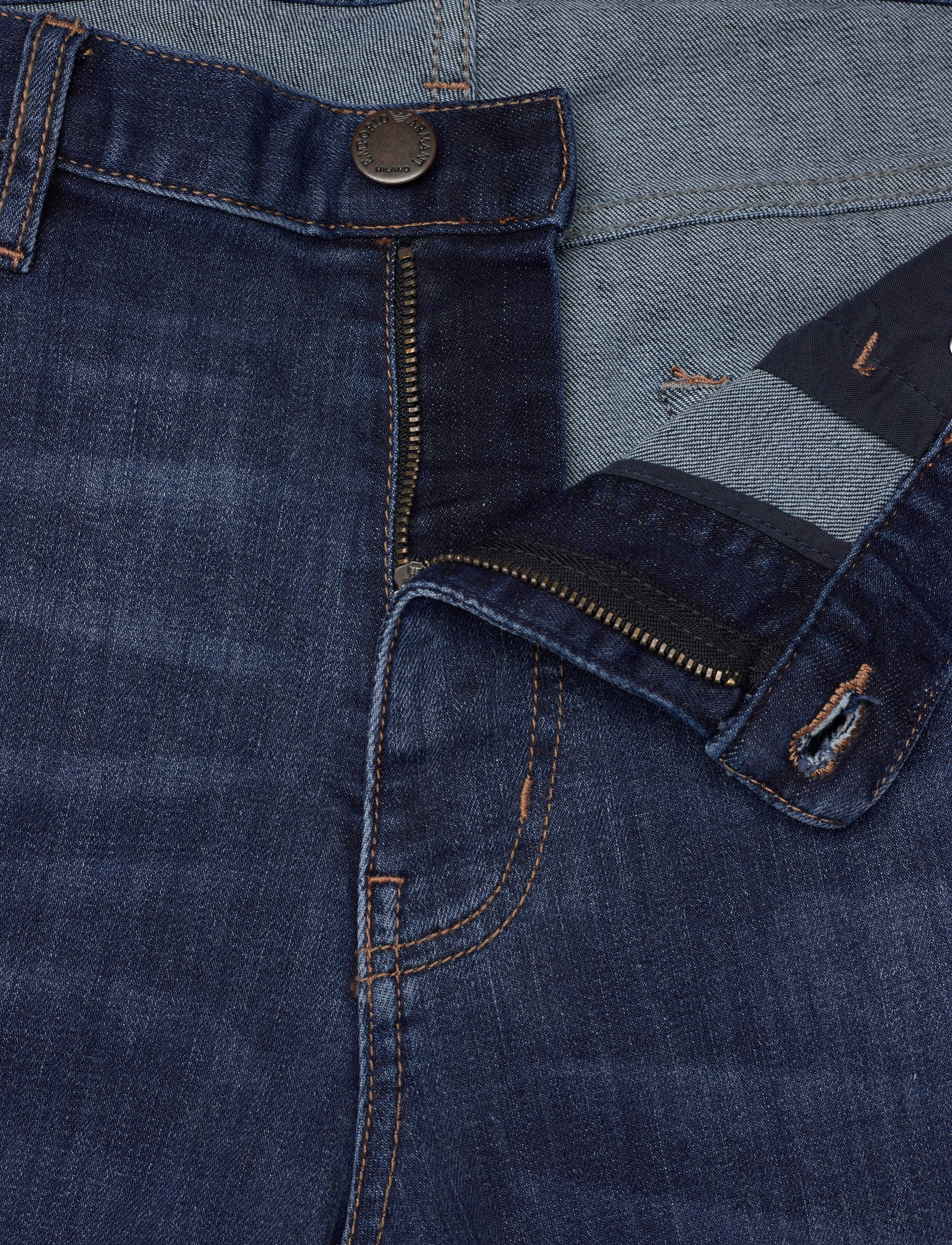 Emporio Armani - 5 POCKETS PANT - denim blu md - 3
