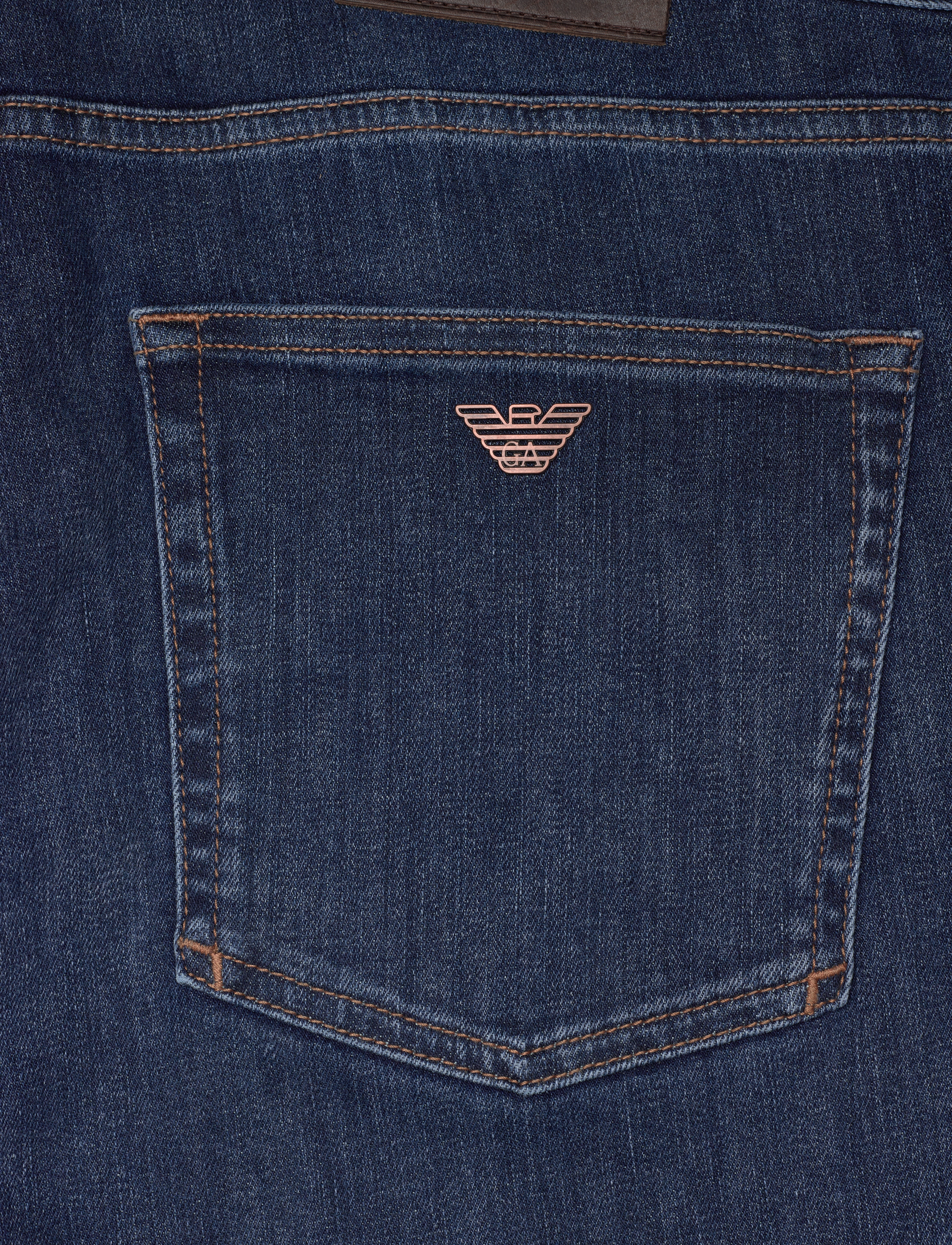 Emporio Armani - 5 POCKETS PANT - denim blu md - 4