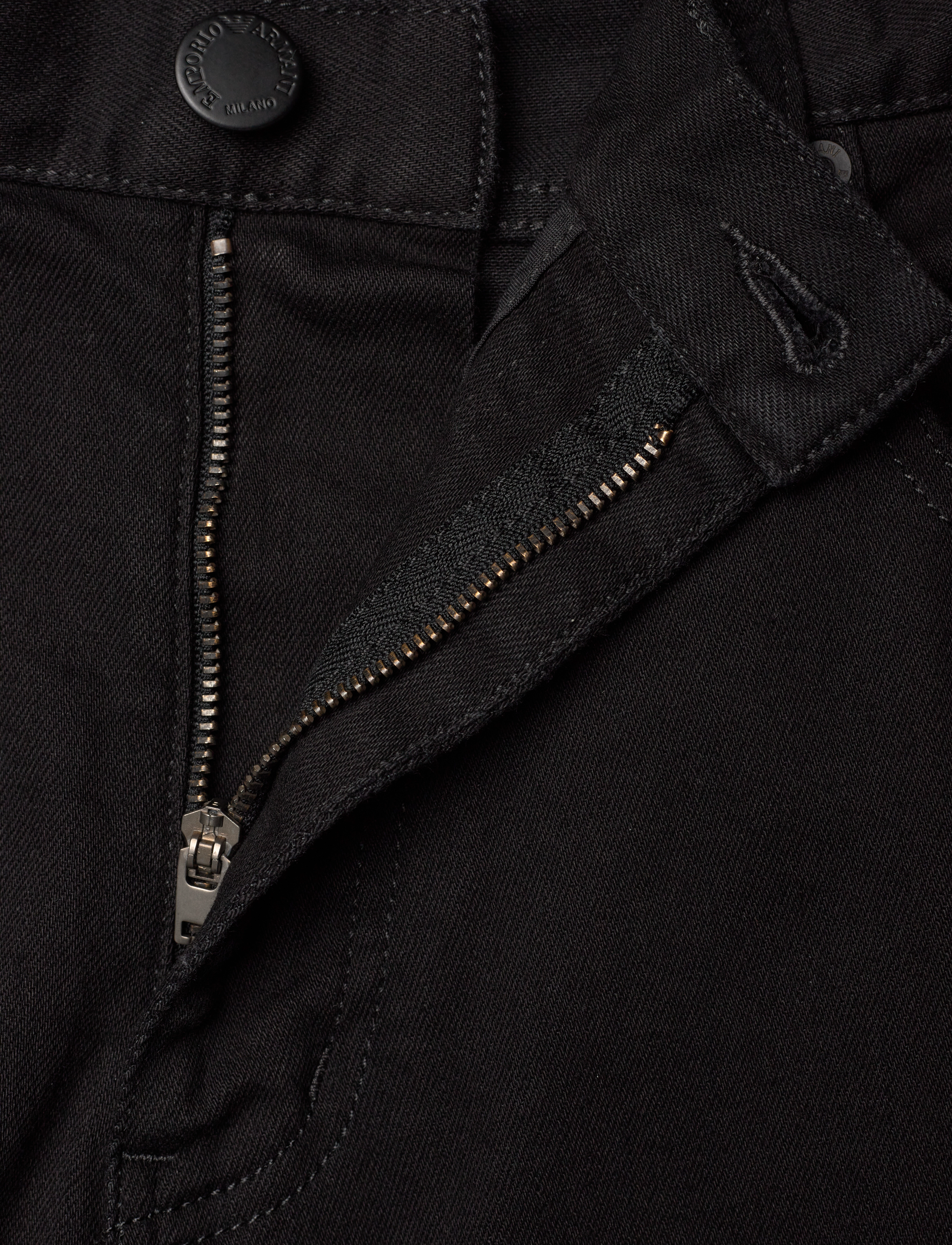 Emporio Armani - 5 POCKETS PANT - denim nero - 2