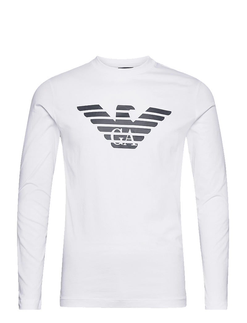 Emporio Armani - T-SHIRT - långärmade t-shirts - bianco o.aquila - 0
