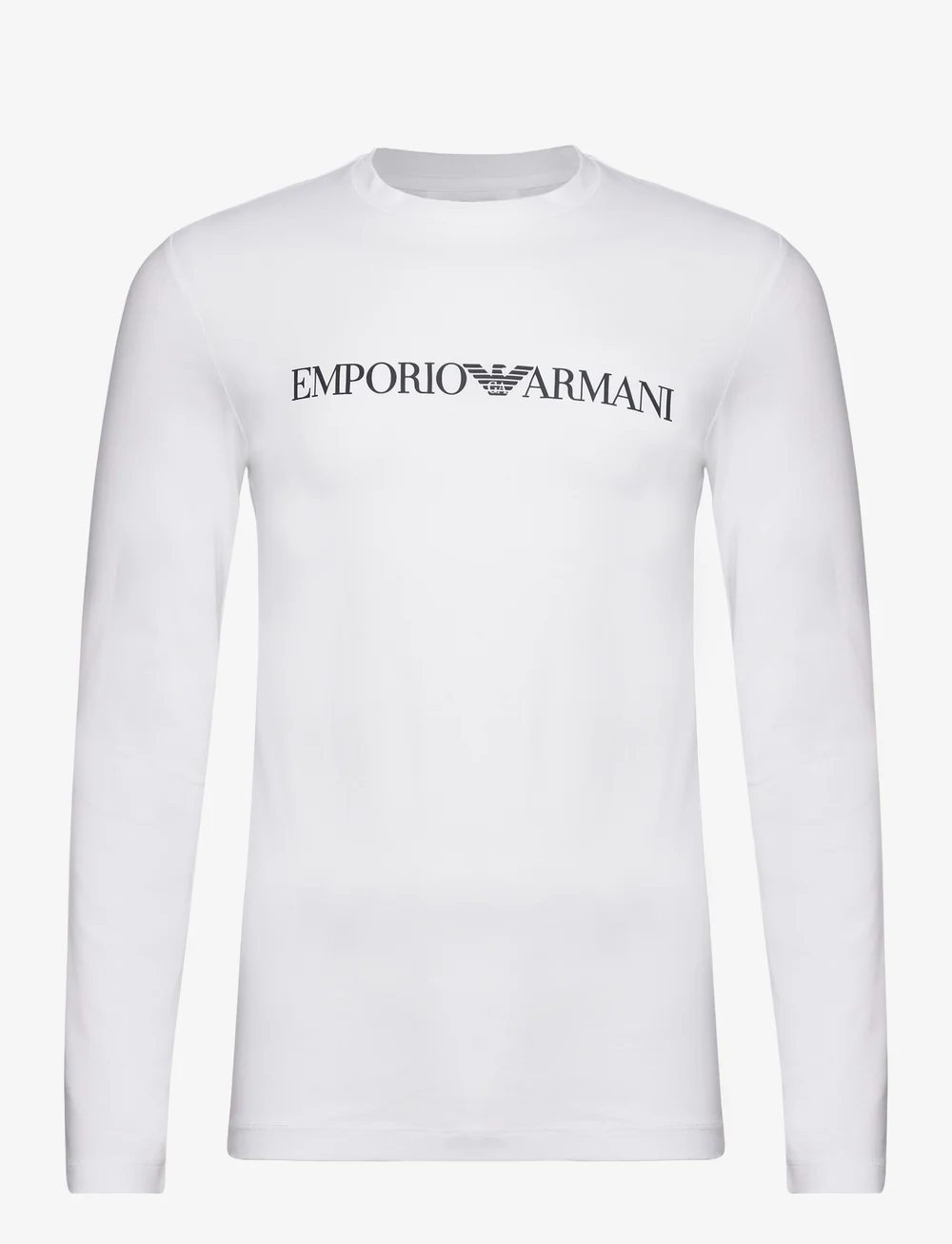 Armani white long sleeve t shirt best sale
