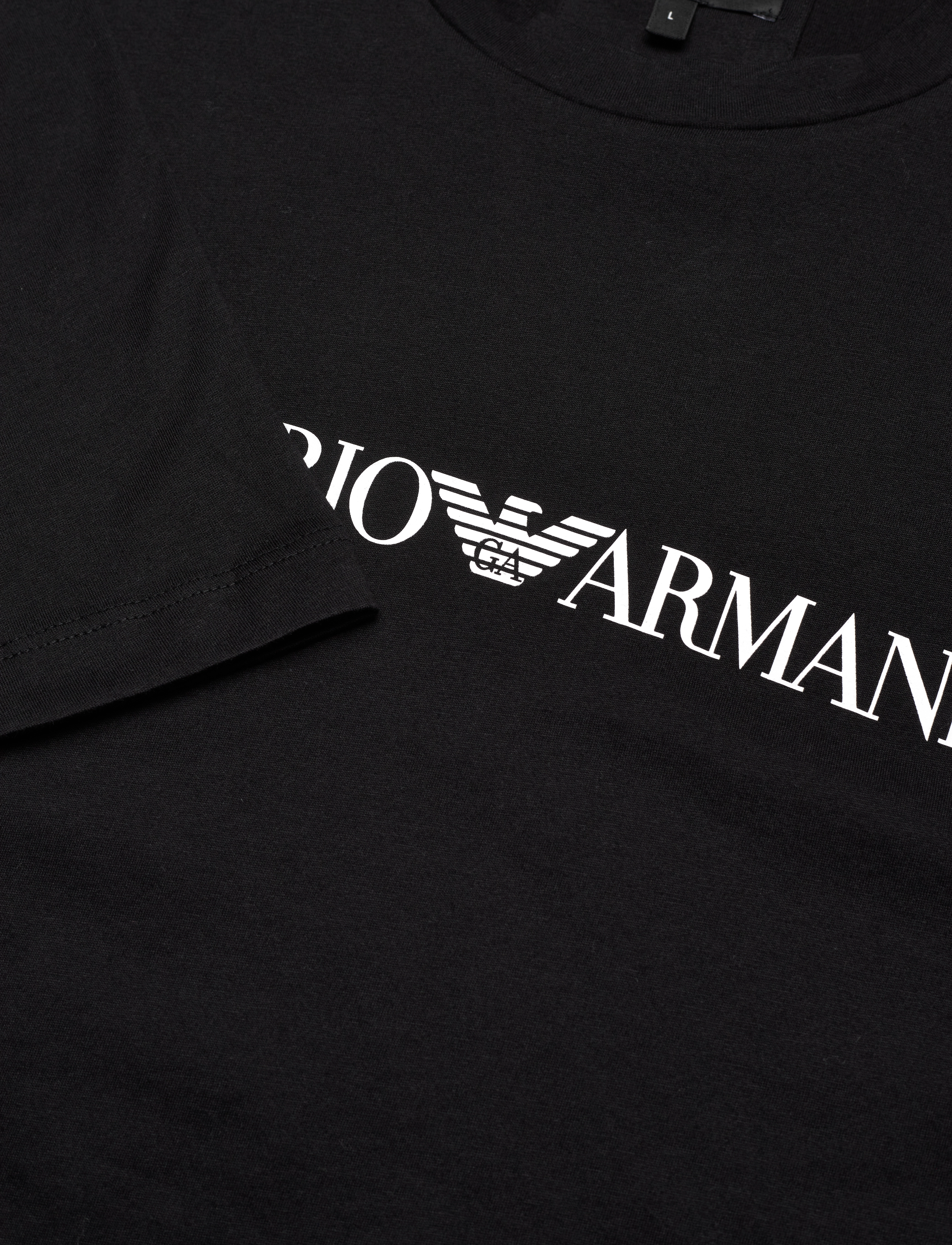 Emporio Armani - T-SHIRT - nero logo - 2