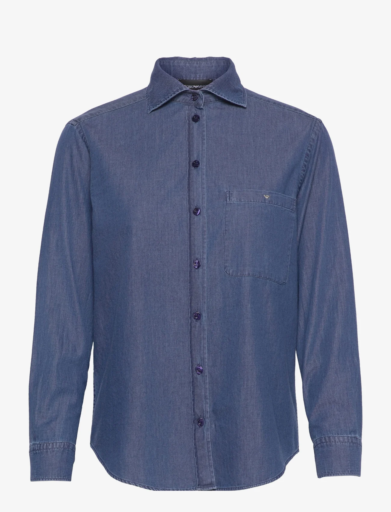 Emporio Armani - SHIRT - džinsiniai marškiniai - denim blu - 0