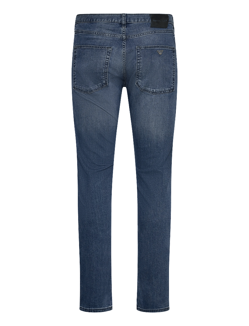 Emporio Armani - 5 POCKETS PANT - liibuvad teksad - medium blue denim 0942 - 1