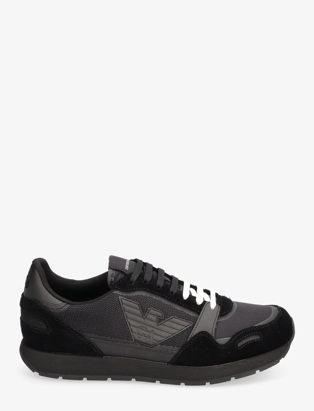 Black armani trainers sales