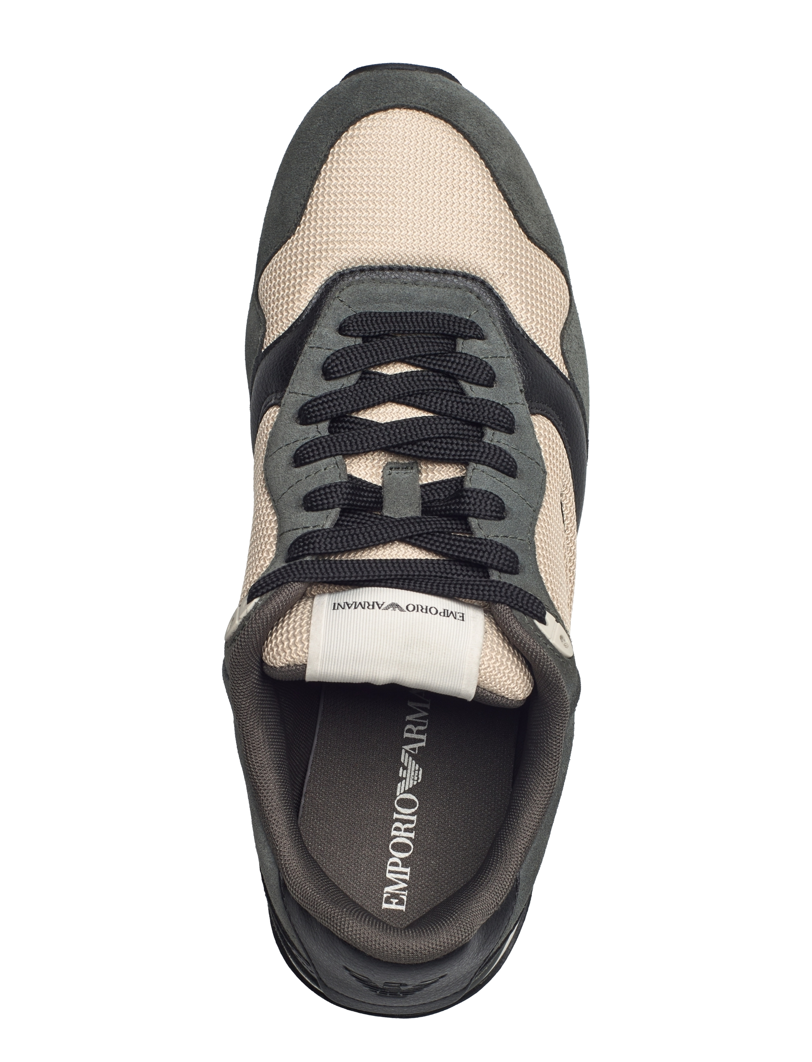 Emporio Armani - SNEAKER - dk green+ivory+blk - 3