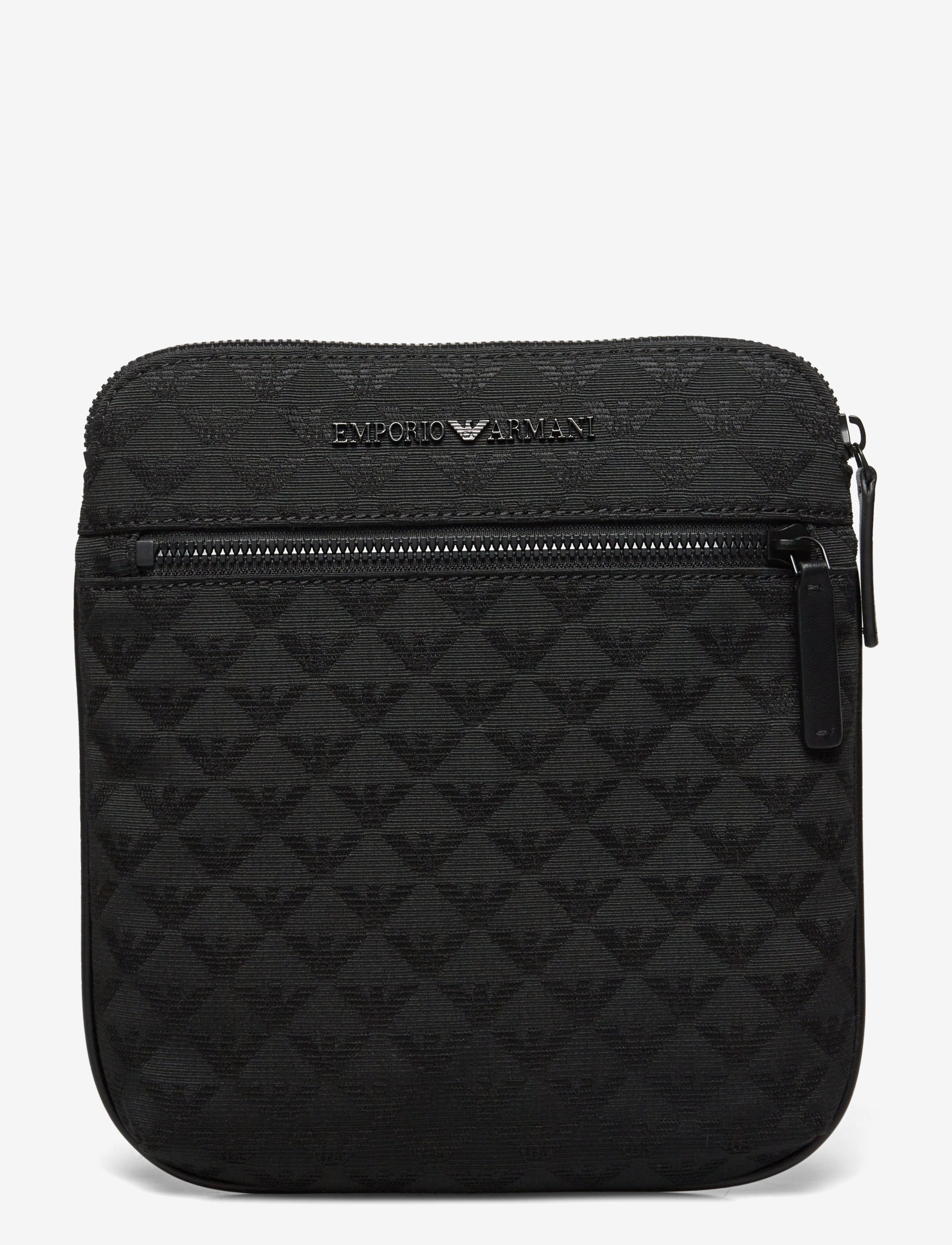 Emporio Armani MESSENGER BAG - Tasker - BLACK/BLACK/BLACK / black