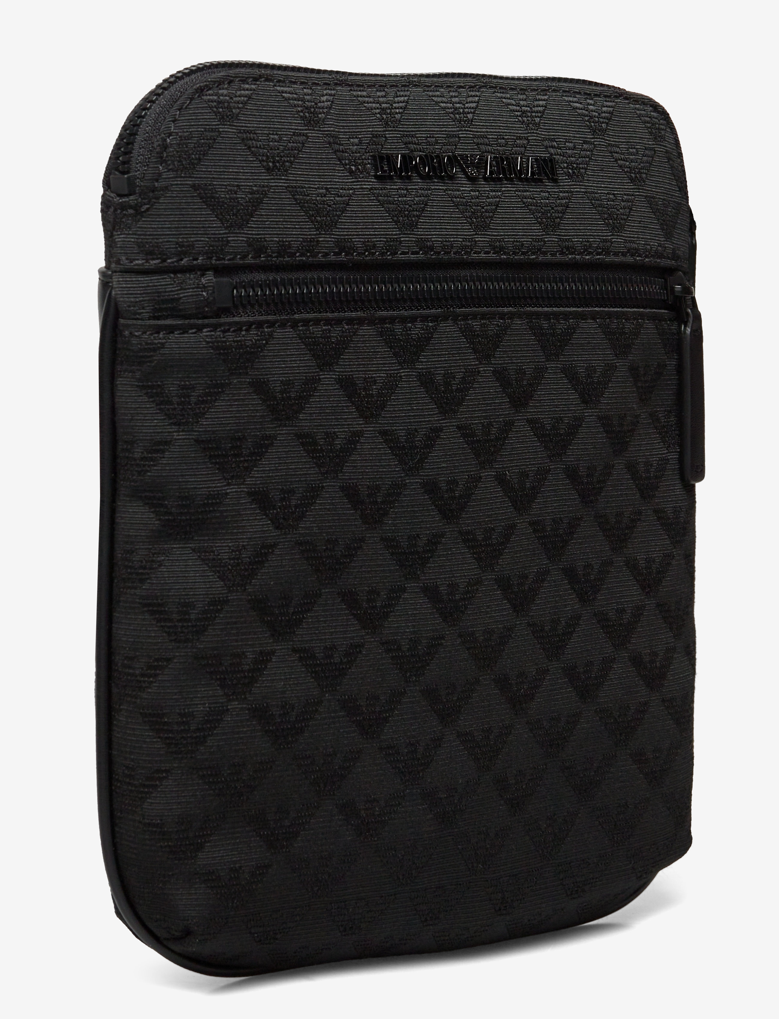 Emporio Armani - MESSENGER BAG - Õlakotid - black/black/black - 2