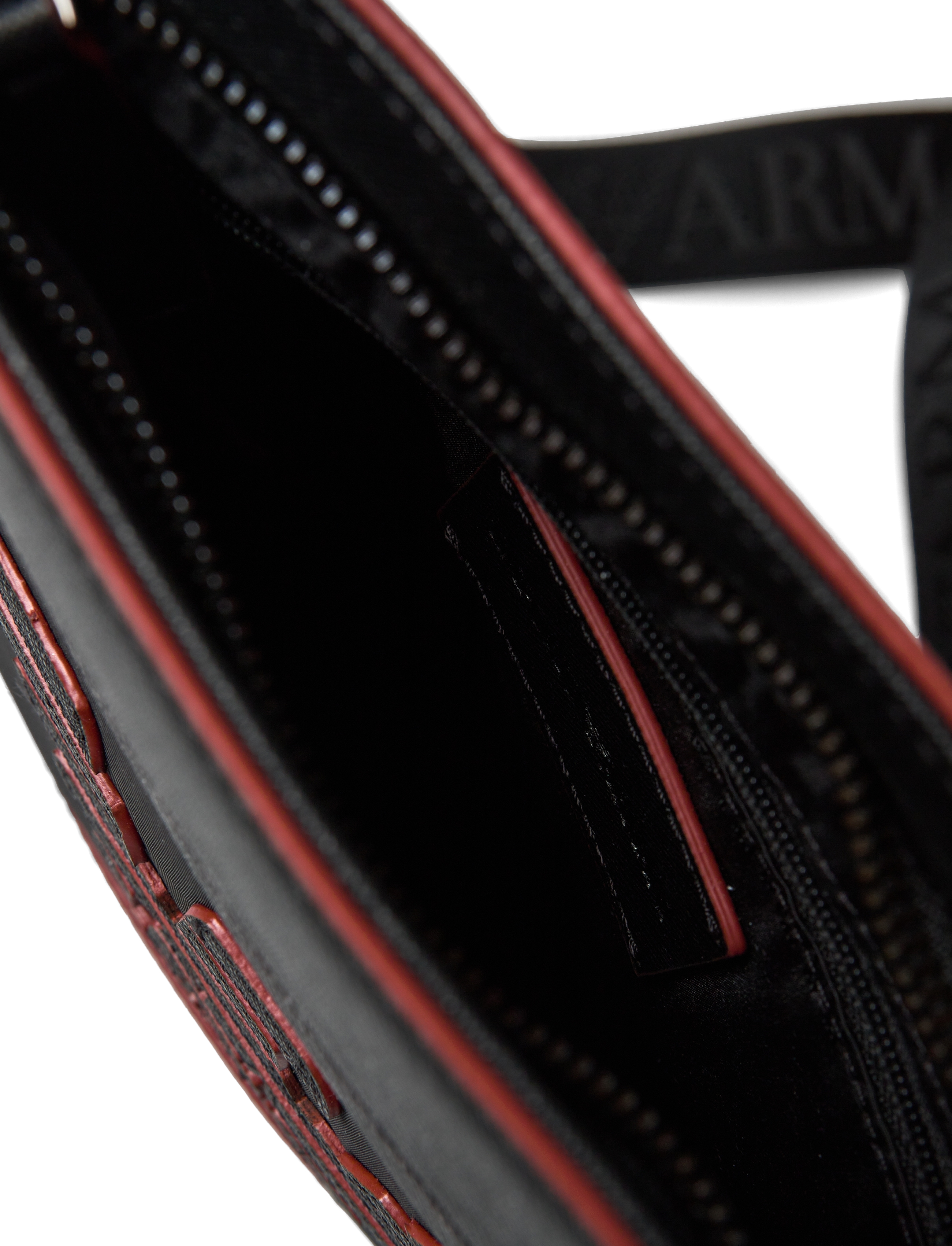 Emporio Armani - MESSENGER BAG - black/orange detail - 4
