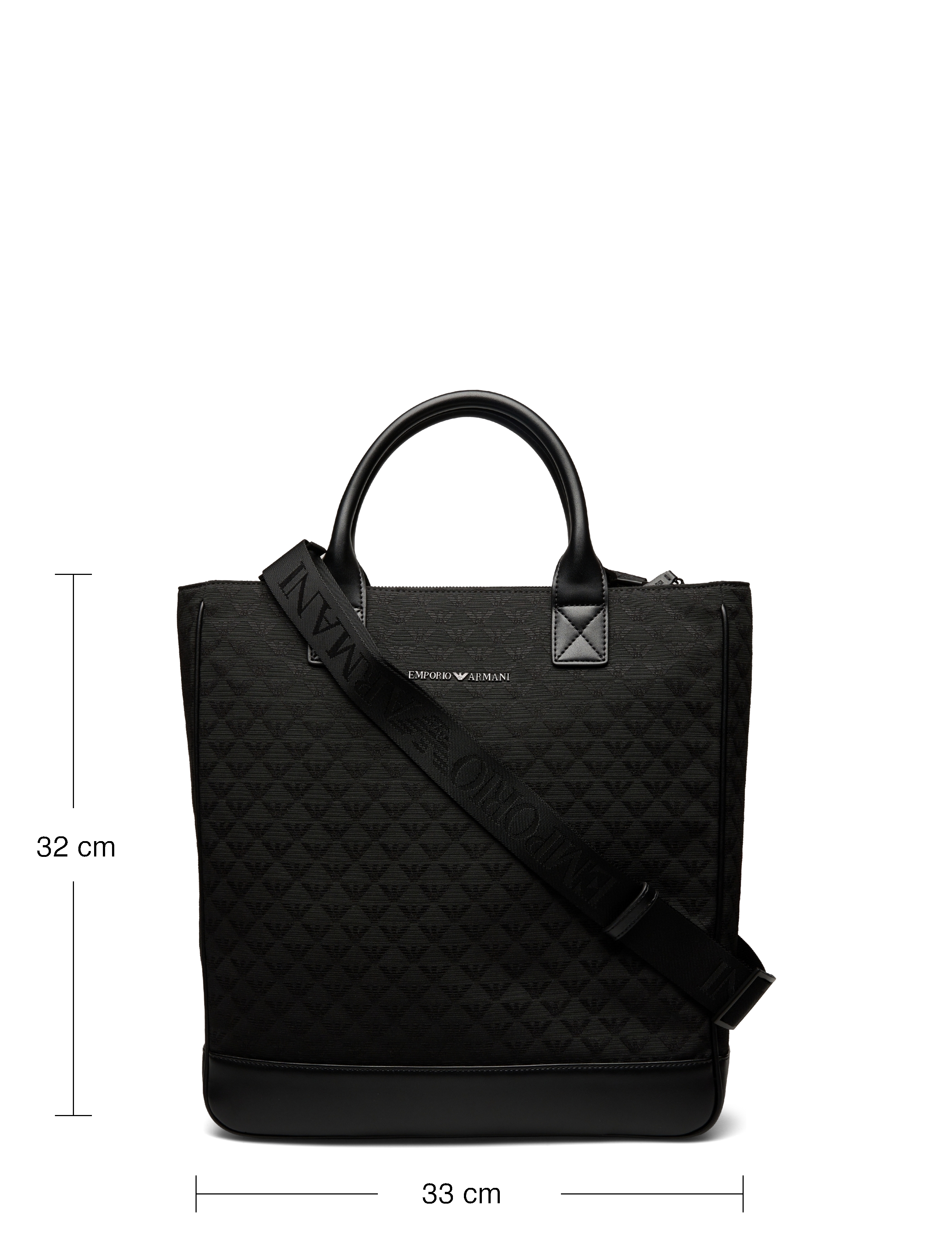 Emporio Armani - SHOPPING BAG - shoppers - black/black/black - 4