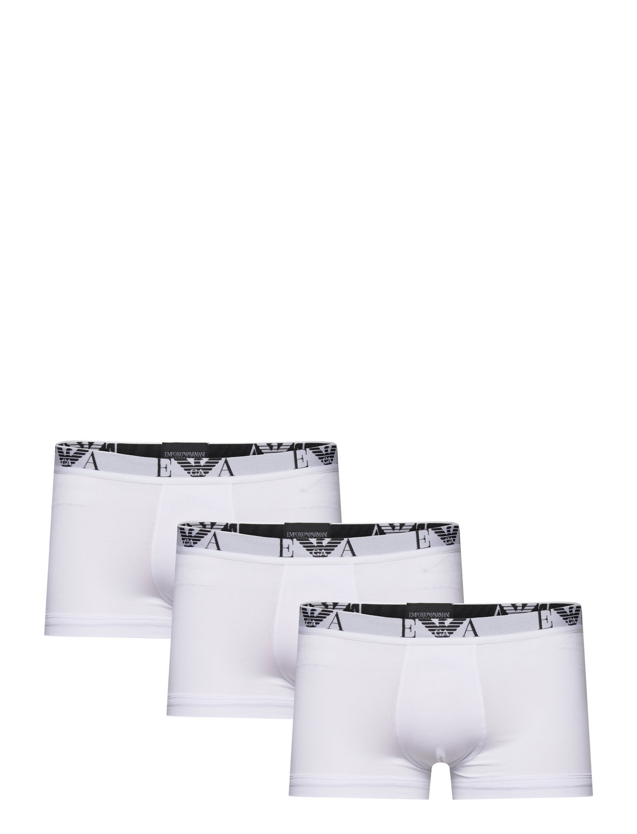 Emporio Armani Men's Knit 3Pack Trunk - White - S