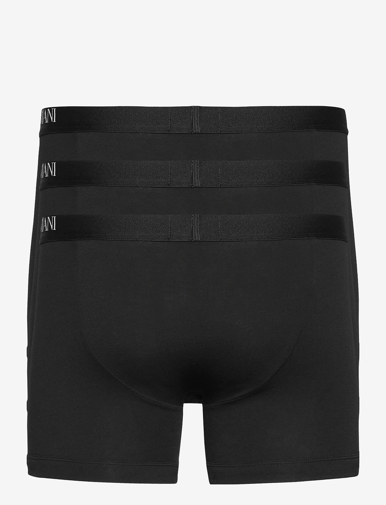 Emporio Armani - MEN'S KNIT 3-PACK BOXERSHORTS - nero/nero/nero - 2