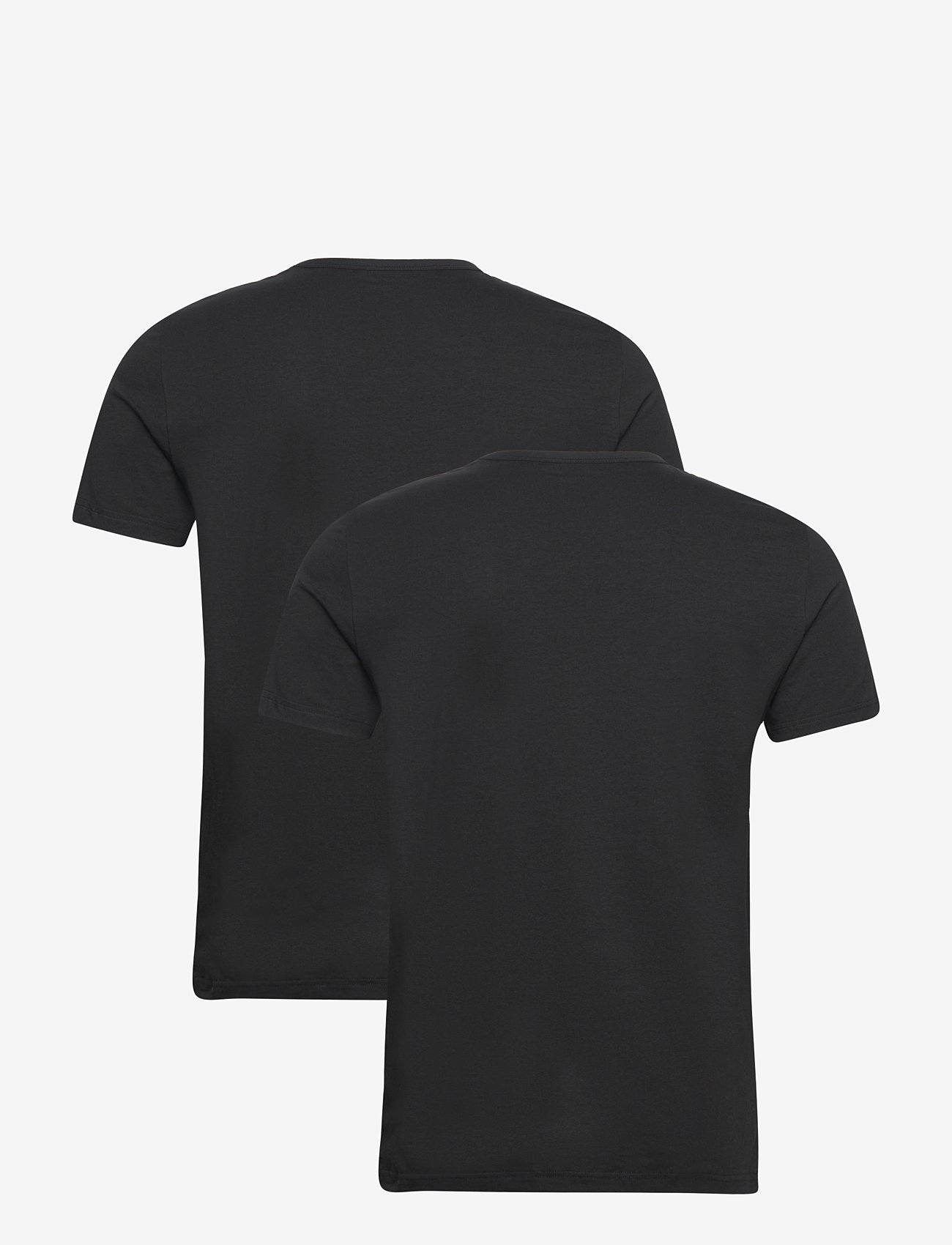 Emporio Armani - MEN'S KNIT 2-PACK T-SHIRT - kortærmede t-shirts - 07320-nero/nero - 1