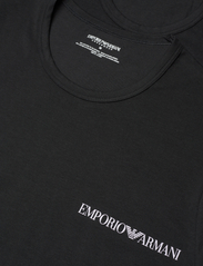 Emporio Armani - MEN'S KNIT 2-PACK T-SHIRT - kortærmede t-shirts - 07320-nero/nero - 2