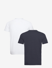 Emporio Armani - MEN'S KNIT 2-PACK T-SHIRT - kortärmade t-shirts - 10410-bianco/marine - 1
