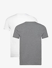 Emporio Armani - MEN'S KNIT 2PACK T-SHIRT - kortærmede t-shirts - 14149-gri.mel.medio/bianco - 2
