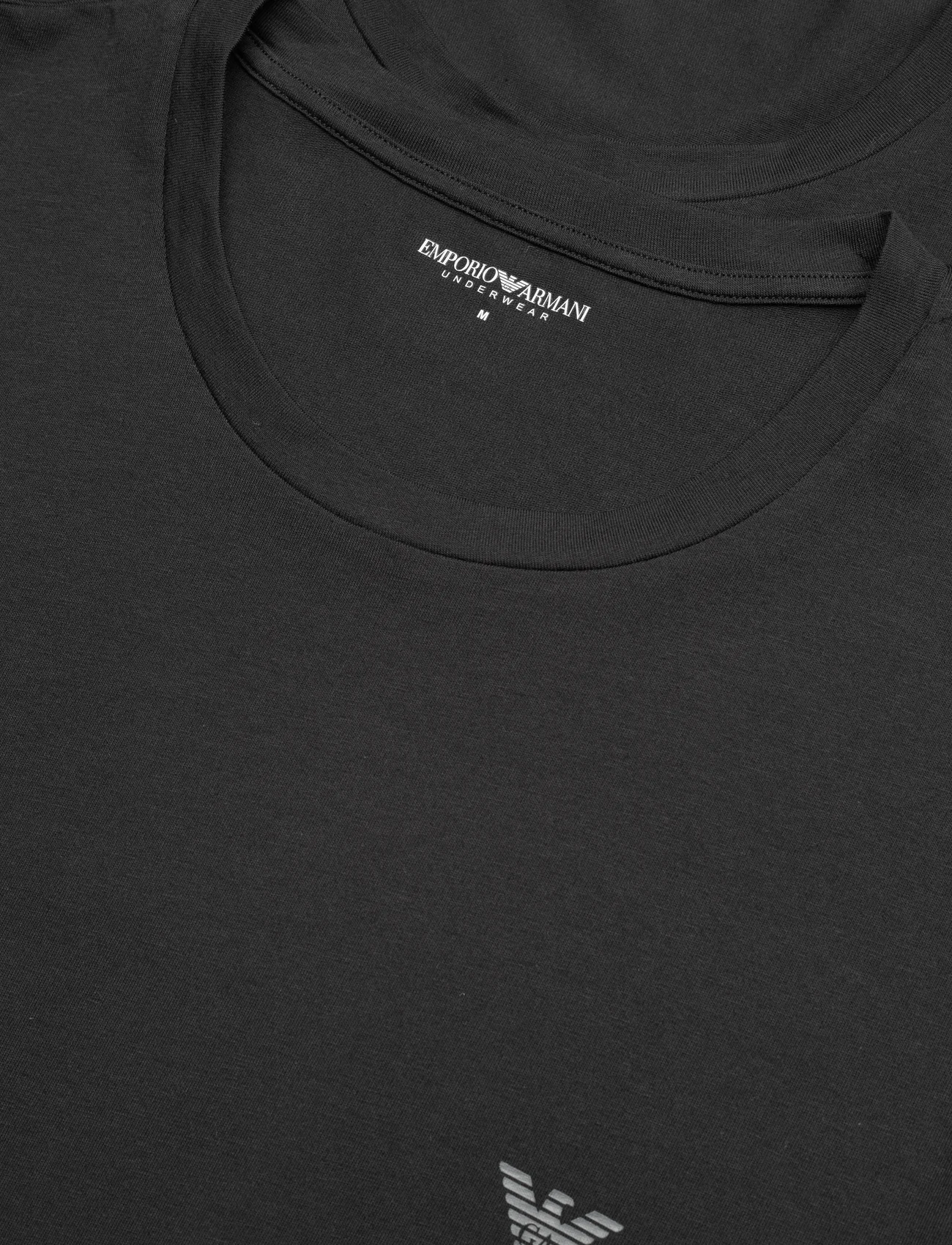Emporio Armani - MEN'S KNIT 2PACK T-SHIRT - kortärmade t-shirts - 17020-nero/nero - 1