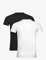 Emporio Armani - MEN'S KNIT 2-PACK T-SHIRT - short-sleeved t-shirts - 07620-bianco/nero - 2