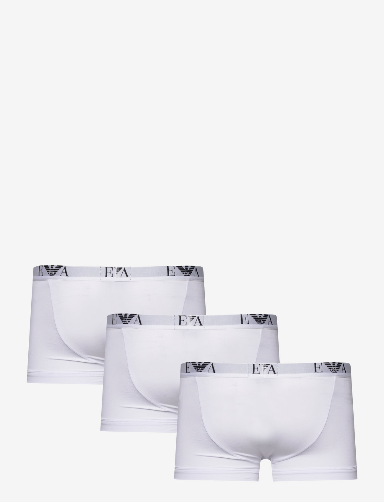 Emporio Armani - MEN'S KNIT 3PACK TRUNK - boxerkalsonger - 16510-bianco/bianco/bianco - 1