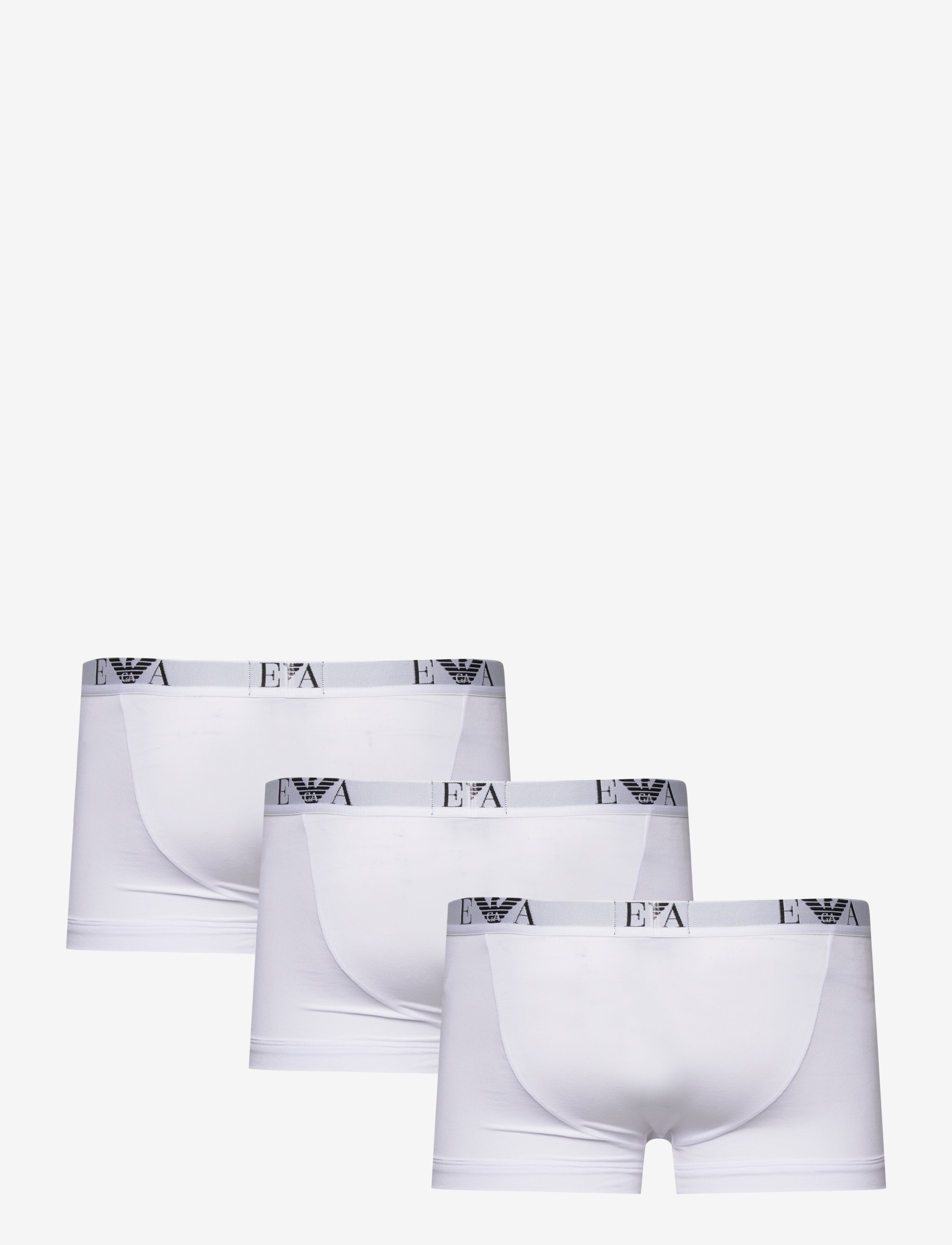 Emporio Armani - MEN'S KNIT 3PACK TRUNK - unterhosen im multipack - 16510-bianco/bianco/bianco - 1