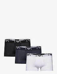 Emporio Armani - MEN'S KNIT 3PACK TRUNK - kelnaitės - 56110-bianco/nero/marine - 0