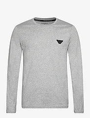 Emporio Armani - MEN'S KNIT T-SHIRT - basic t-shirts - 00948-grigiomelange chiaro - 0