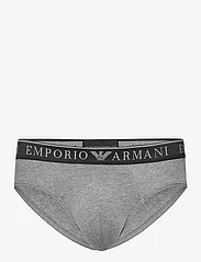 Emporio Armani - MEN'S KNIT 2-PACK BRIEF - mažiausios kainos - 14149-gri.mel.medio/bianco - 2