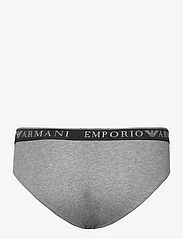 Emporio Armani - MEN'S KNIT 2-PACK BRIEF - mažiausios kainos - 14149-gri.mel.medio/bianco - 3