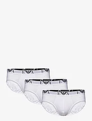 Emporio Armani - MEN'S KNIT 3PACK BRIEF - trumpikės - 16510-bianco/bianco/bianco - 0