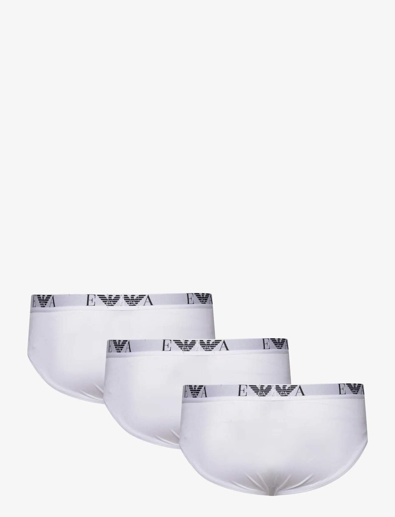 Emporio Armani - MEN'S KNIT 3PACK BRIEF - briefs - 16510-bianco/bianco/bianco - 1