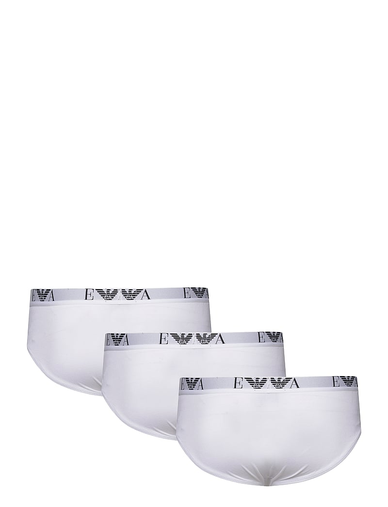 Emporio Armani - MEN'S KNIT 3PACK BRIEF - multipack underbukser - 16510-bianco/bianco/bianco - 1