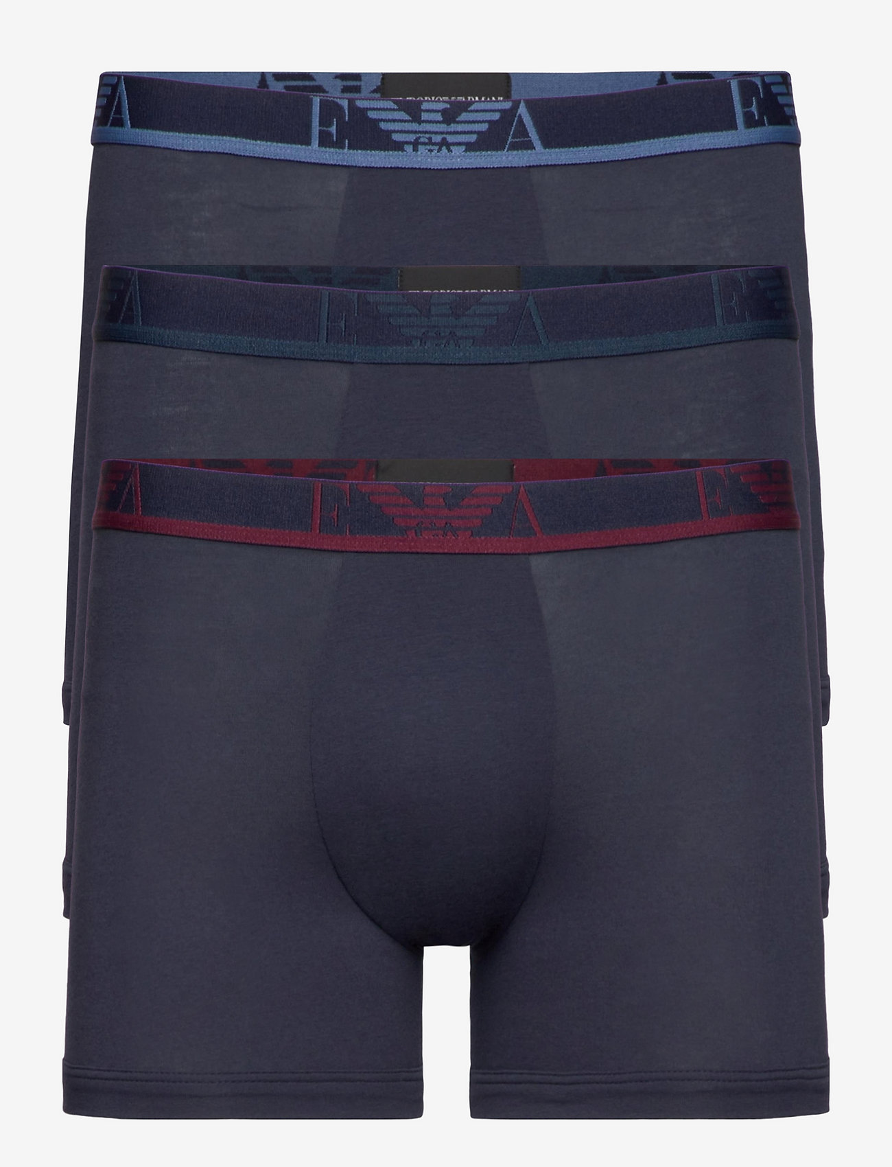 Emporio Armani - MEN'S KNIT 3-PACK BOXER - marine/marine/marine - 0