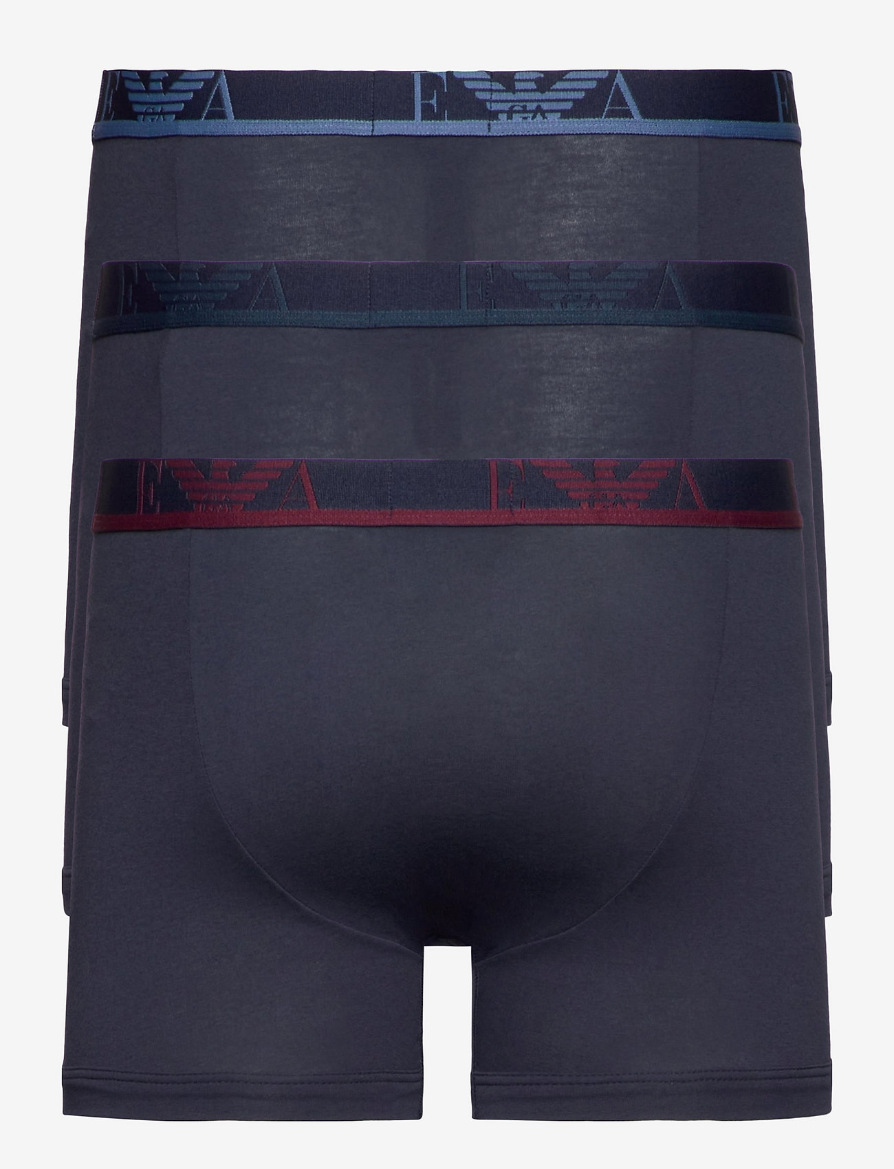 Emporio Armani - MEN'S KNIT 3-PACK BOXER - marine/marine/marine - 1