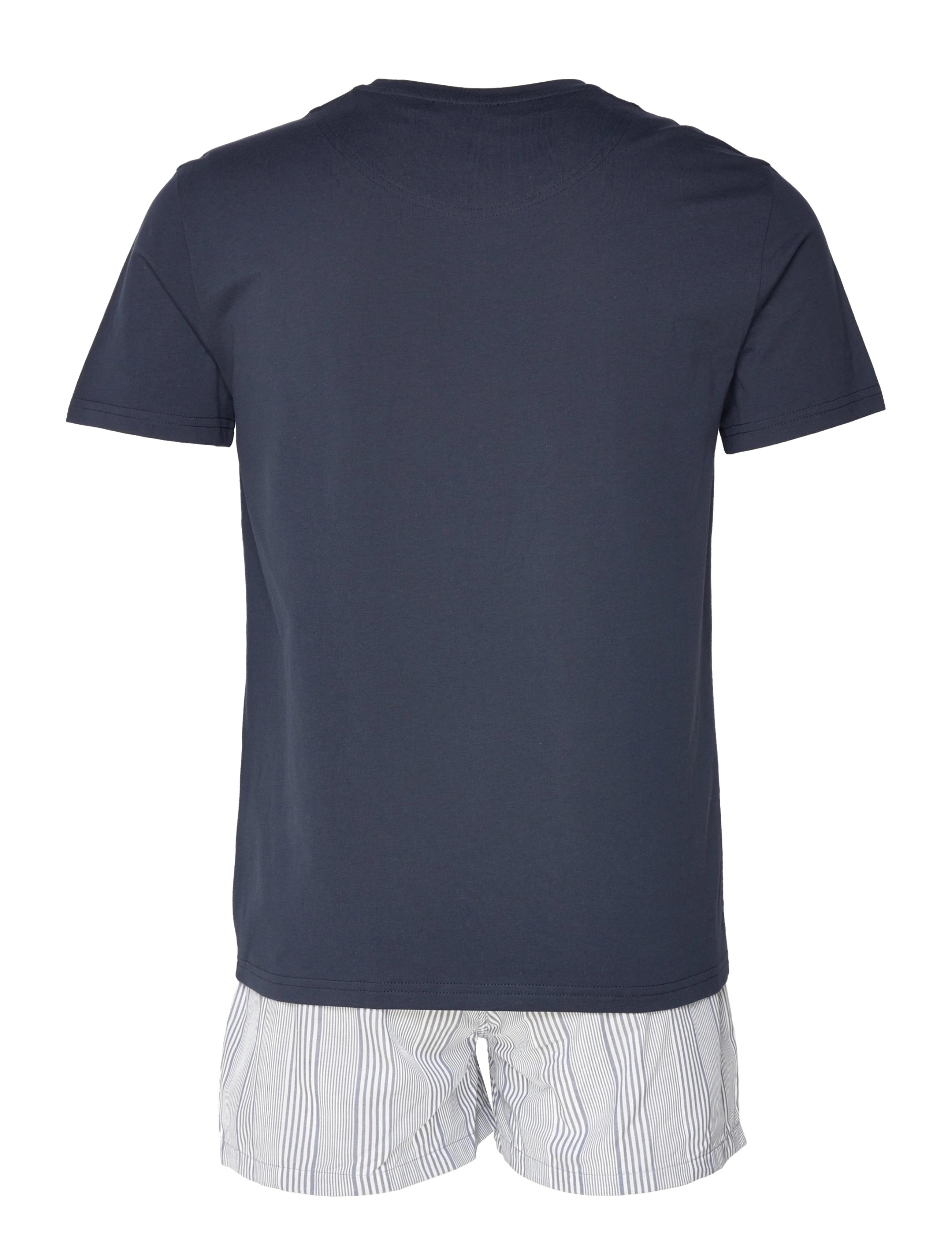 Emporio Armani - MEN'S WOVEN PYJAMAS - bianco/indigo rigato - 1