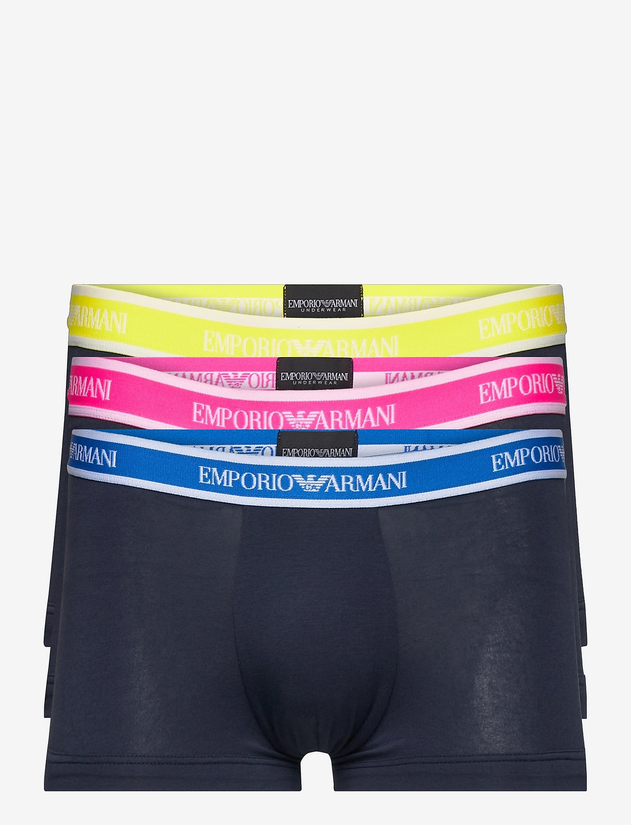 Emporio Armani - MEN'S KNIT 3-PACK TRUNK - marine/marine/marine - 0