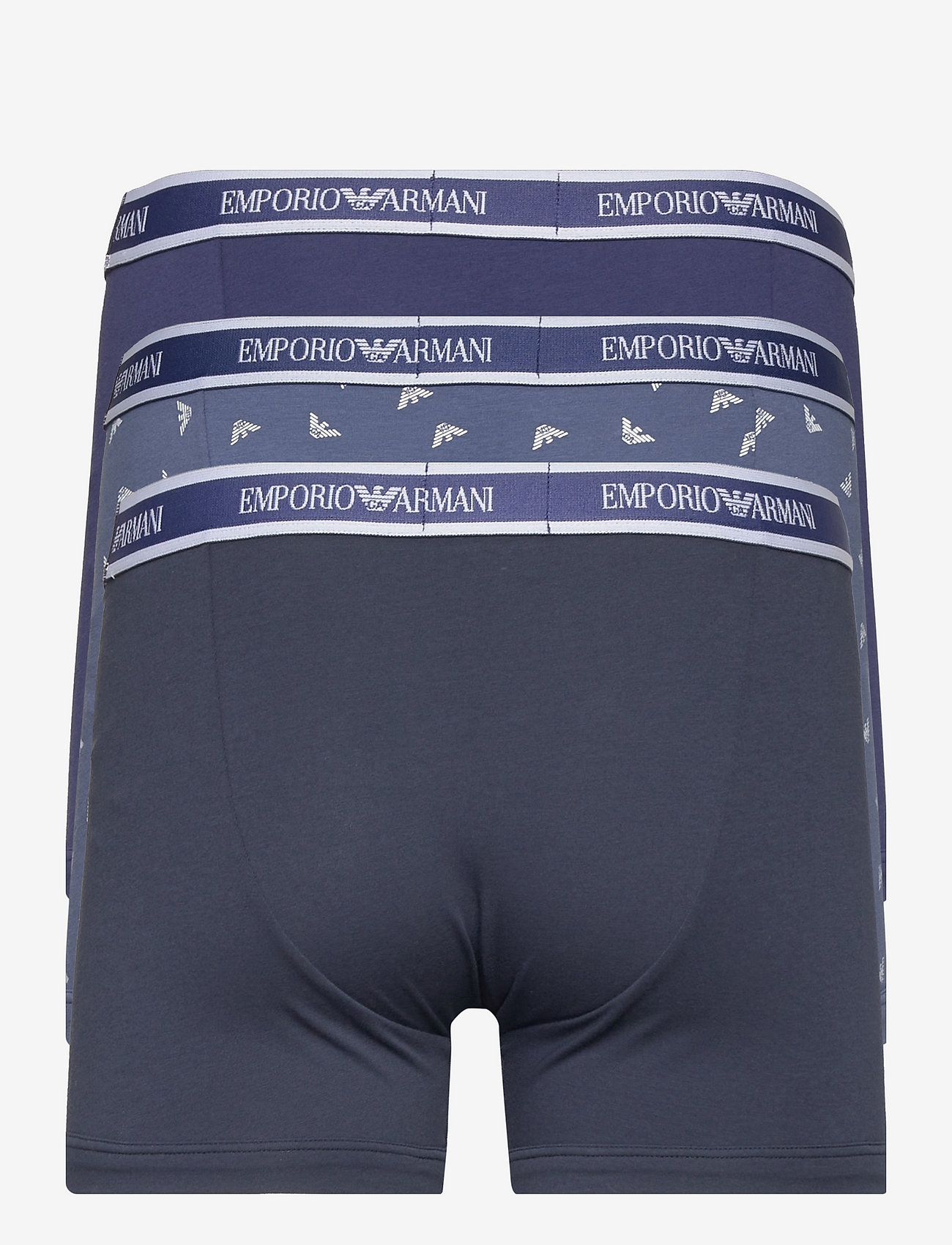 Emporio Armani - MEN'S KNIT 3-PACK BOXERSHORTS - marin/ind.st/blu cop - 1