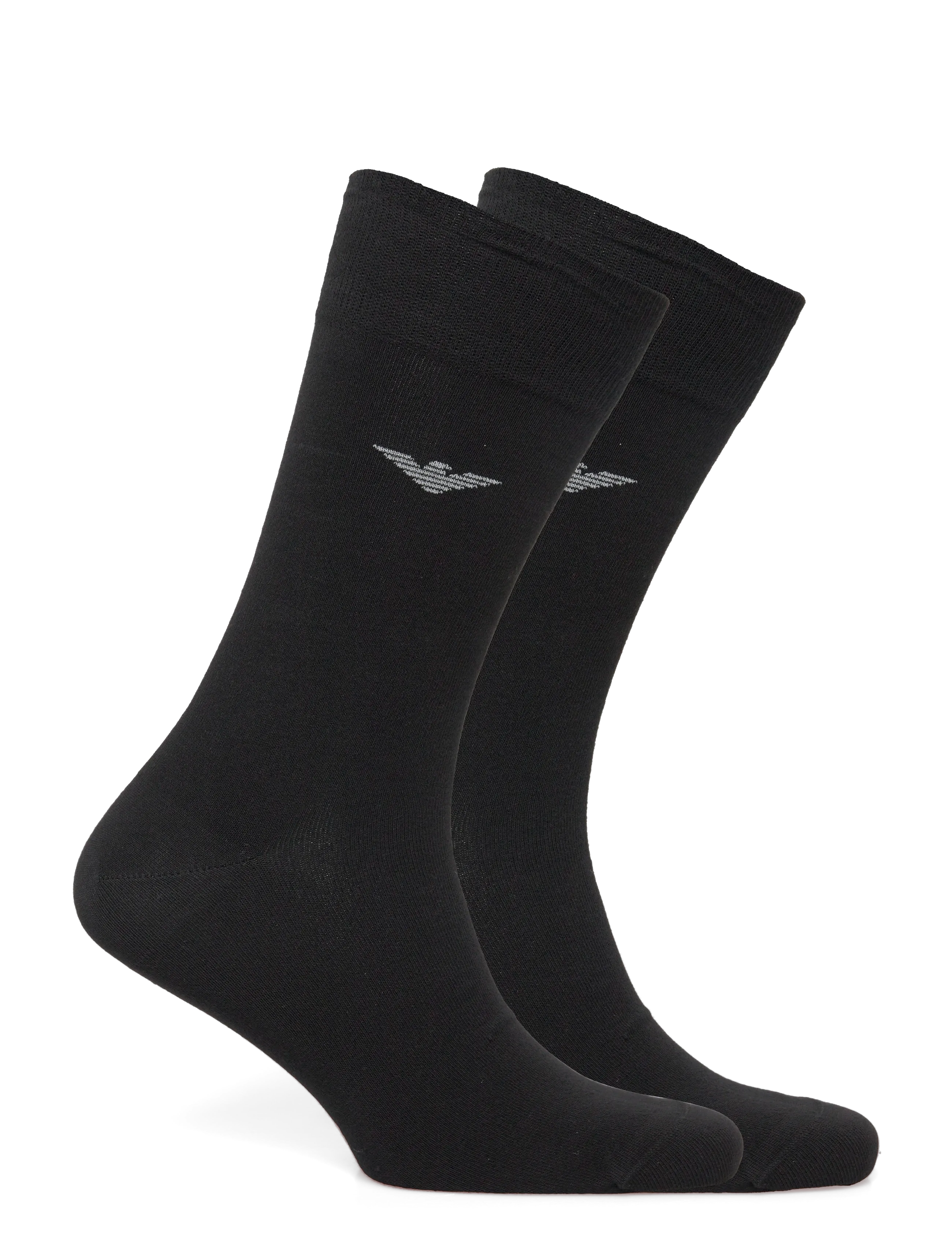 Emporio Armani - MEN'S KNIT SHORT SOCKS - klassikalised sokid - 00220-nero - 1