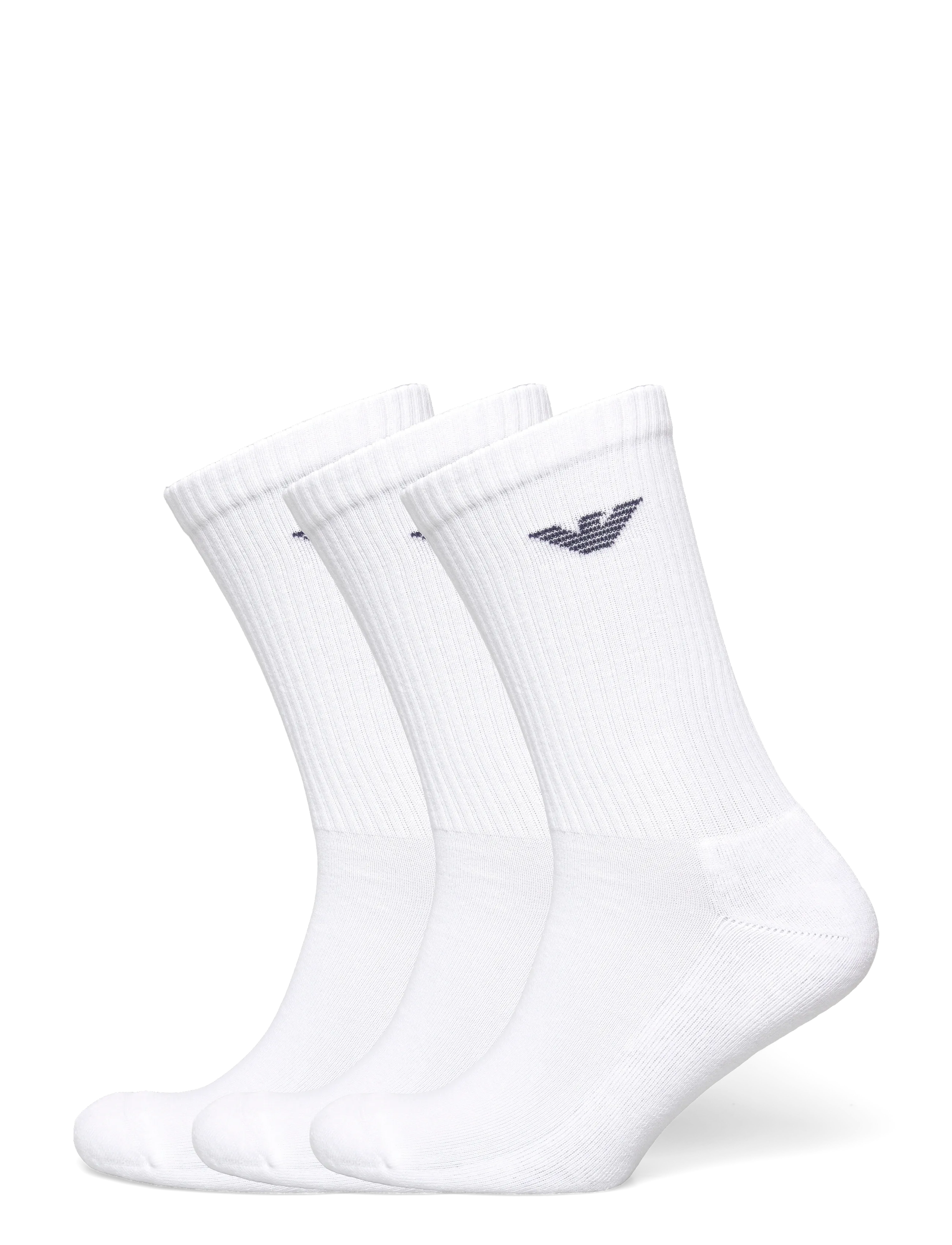 Emporio Armani MEN'S KNIT SHORT SOCKS - Emporio Armani - 00010-BIANCO / white