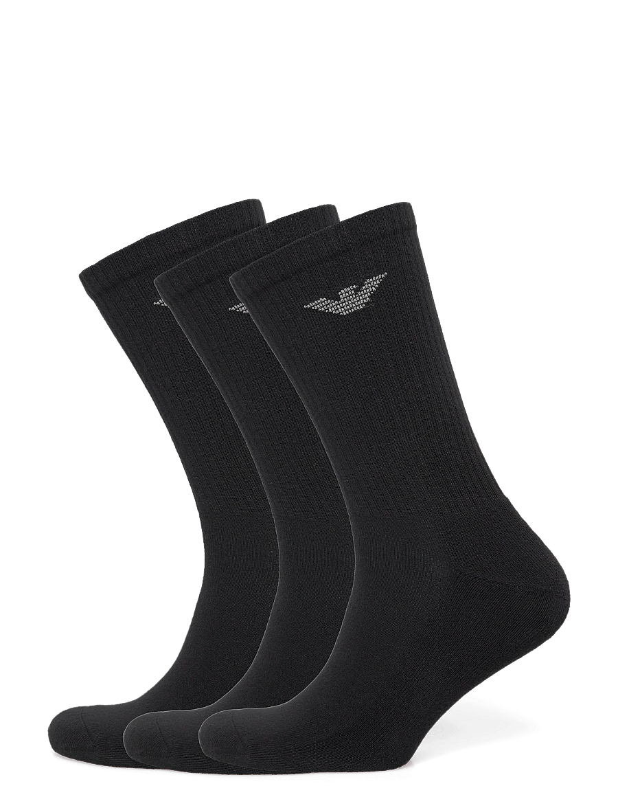 Emporio Armani - MEN'S KNIT SHORT SOCKS - sokker - 00020-nero - 0