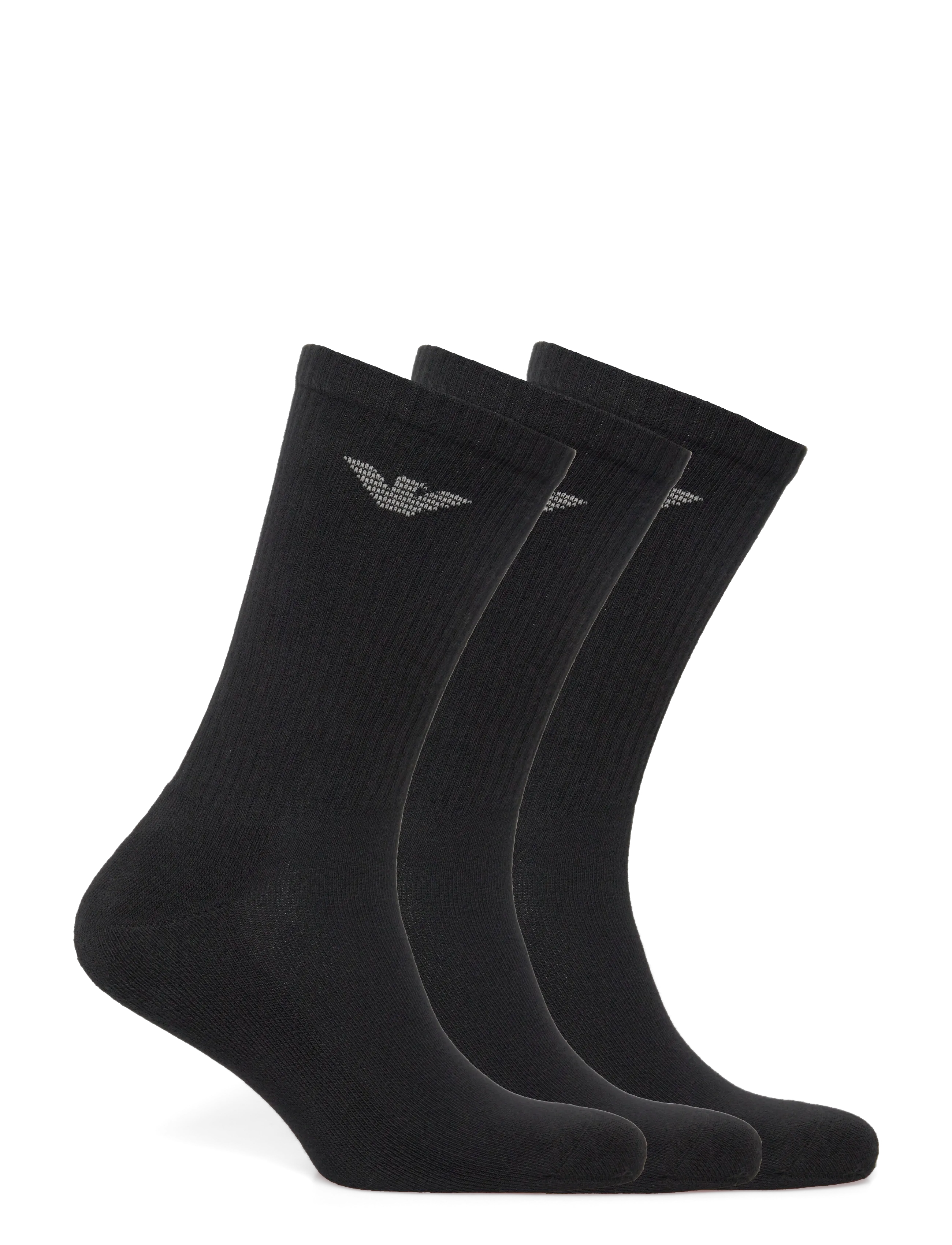 Emporio Armani - MEN'S KNIT SHORT SOCKS - sokker - 00020-nero - 1