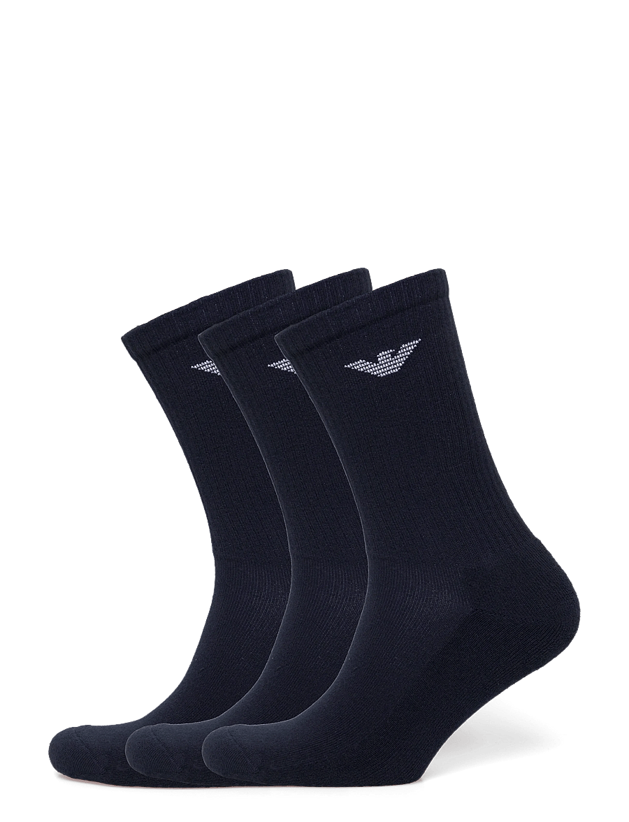 Emporio Armani - MEN'S KNIT SHORT SOCKS - sokker - 00135-marine - 0