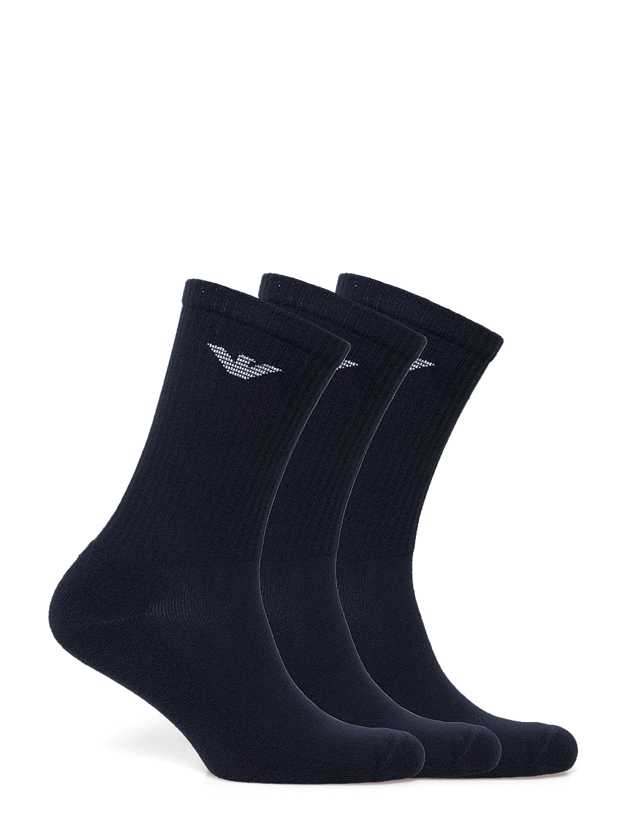 Emporio Armani - MEN'S KNIT SHORT SOCKS - sokker - 00135-marine - 1