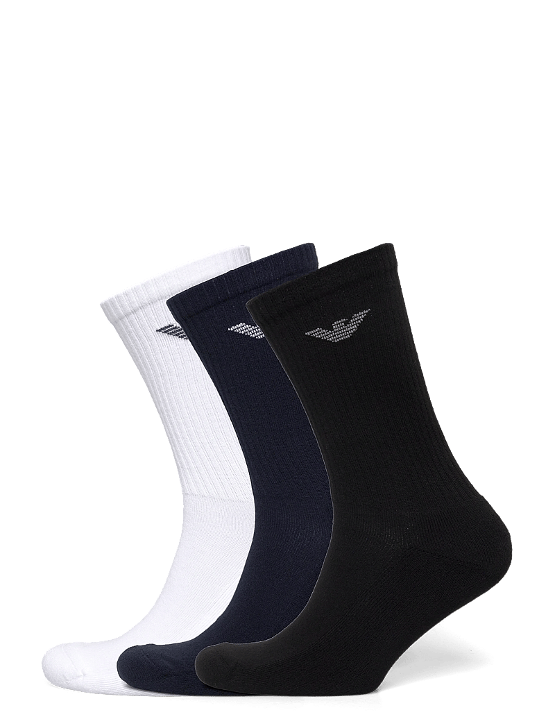 Emporio Armani - MEN'S KNIT SHORT SOCKS - klassikalised sokid - 00997-multicolor - 0